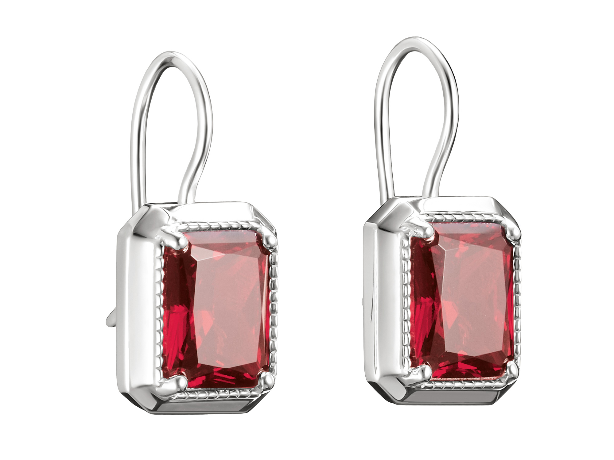 Thomas Sabo H2339-051-10 ELYNDRA Ohrringe - Sterling Silber & Zirkonia - Rot