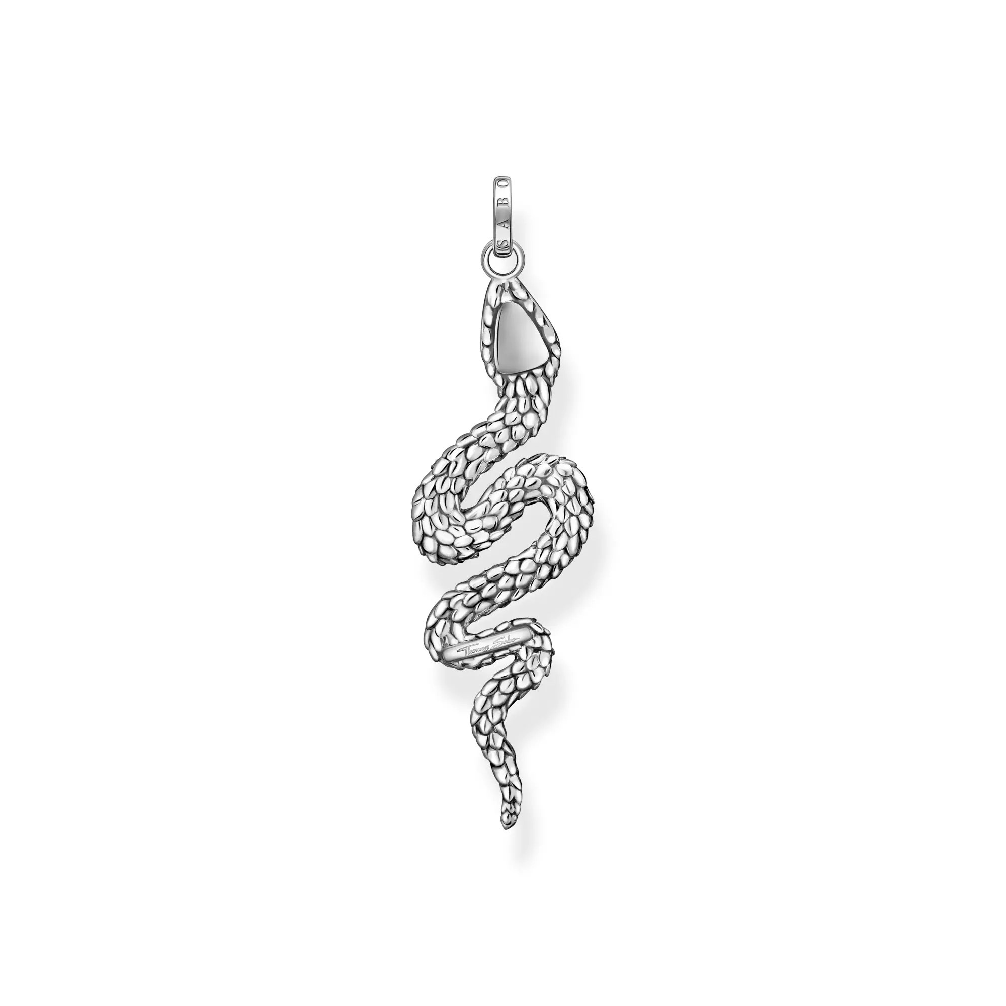 Thomas Sabo Anhänger geschwärzt Schlange – Silber – Zirkonia – Ansicht 2