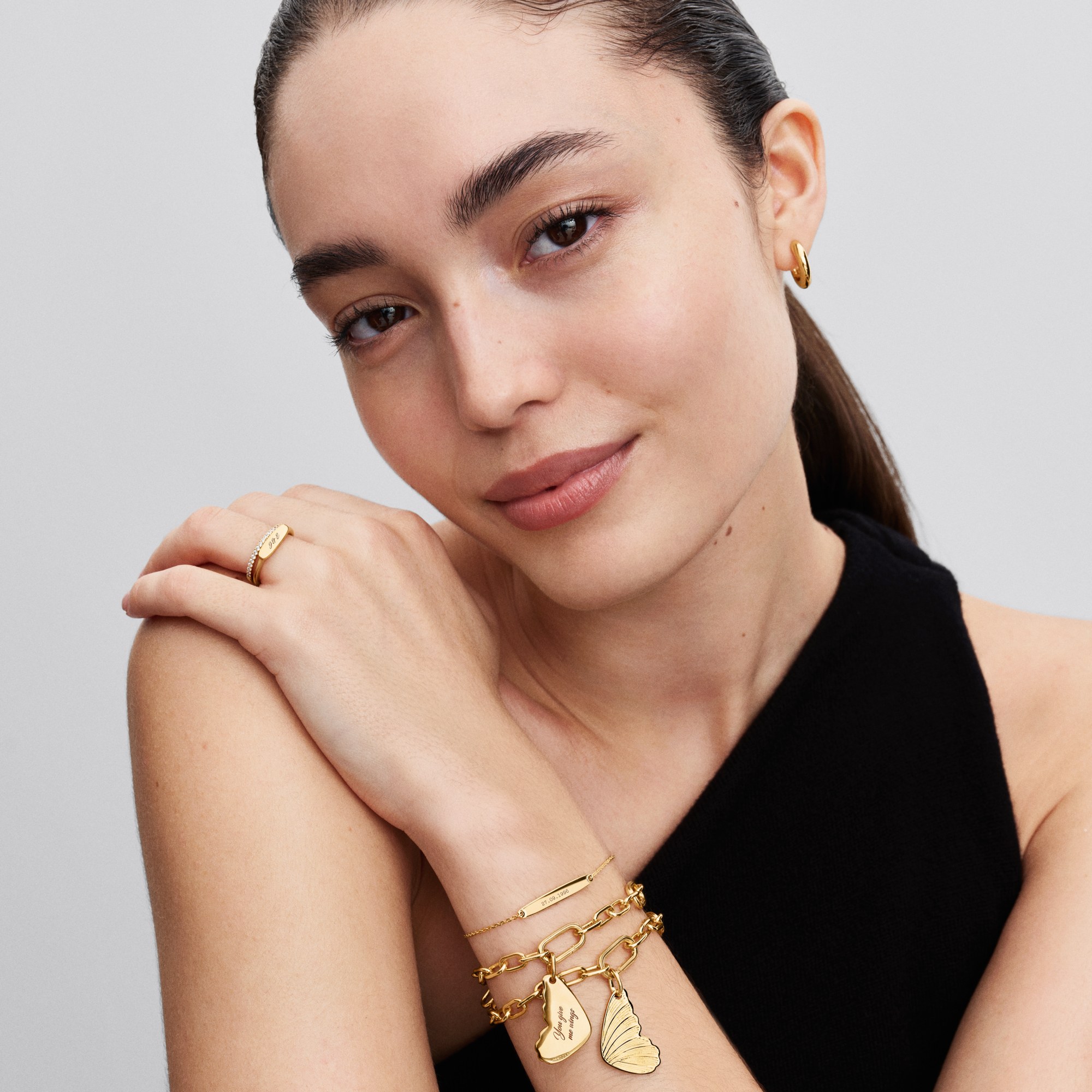 Pandora Stabring - Gelbgold Vergoldung – Ansicht 5