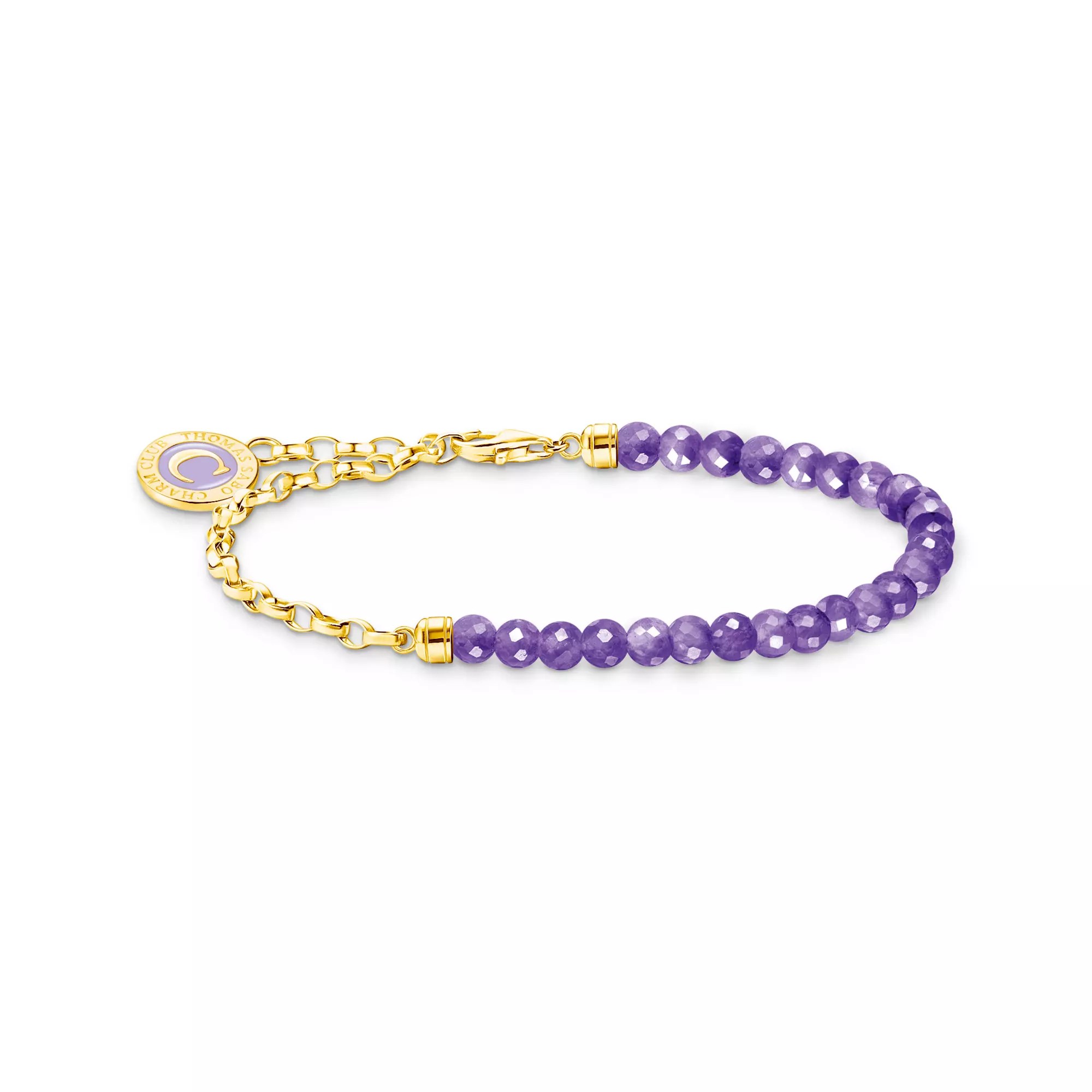 Thomas Sabo Armband - Carrier mit Gliedern - Silber Gelbgold verg. & Kaltemail - Rot - 12 bis 15 cm