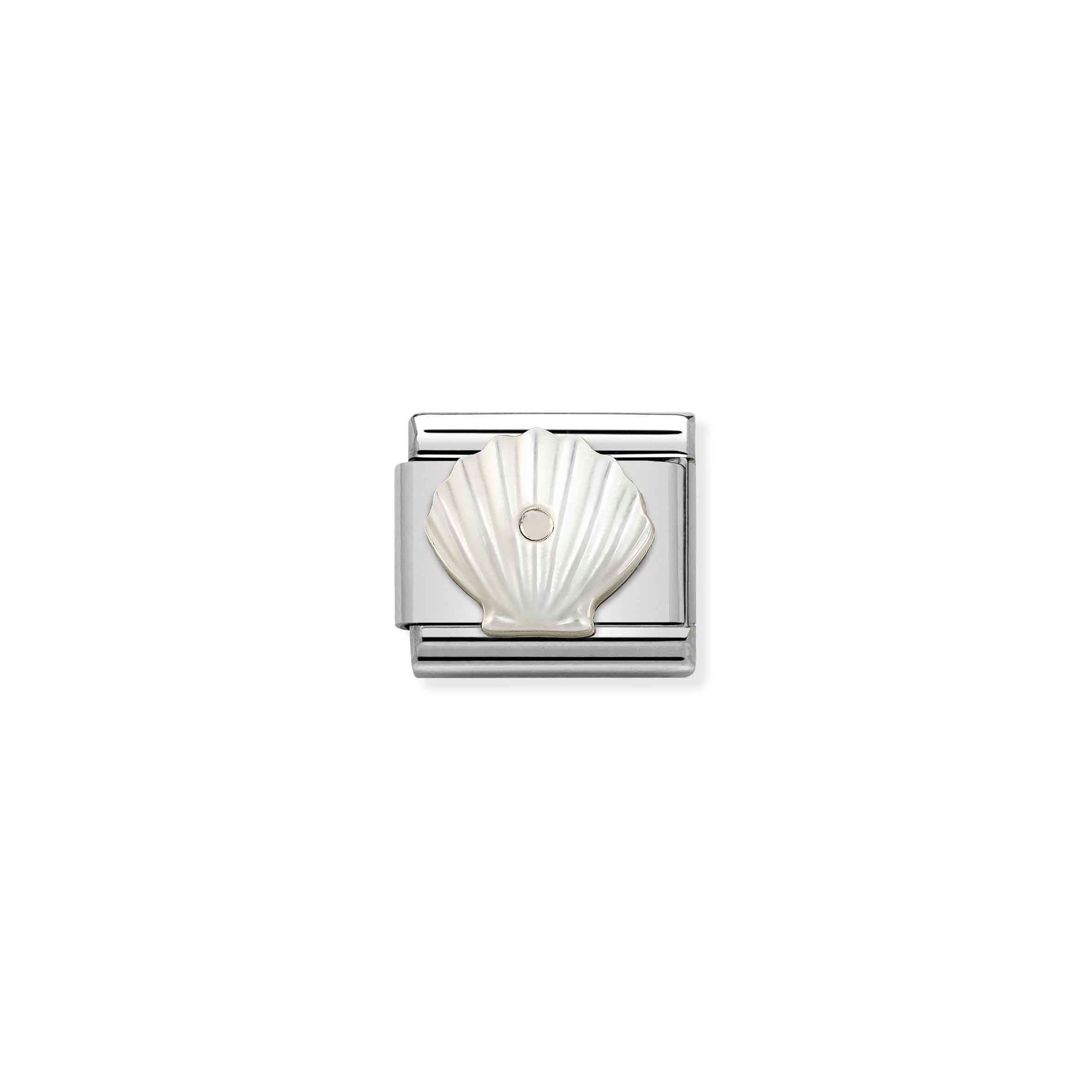 Nomination Composable Classic Charm Muschel Perlmutt - Edelstahl, Sterling Silber