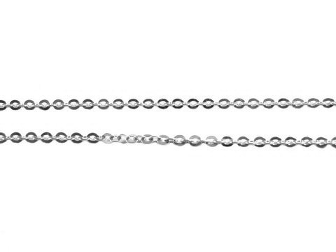 Silber Kette im Anker Muster, Länge 69 cm, Dicke 1,8 mm, Hersteller Juwelier Harnisch, dünner Ankerdesign.