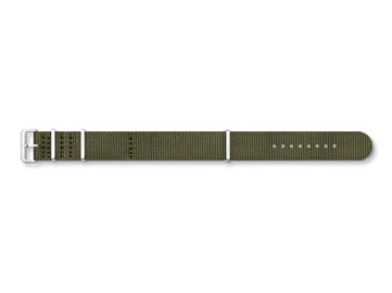Khakifarbenes Nato-Textilarmband von Thomas Sabo mit einer Breite von 20 mm und einem silbernen Verschluss – perfekt für modische Akzente.