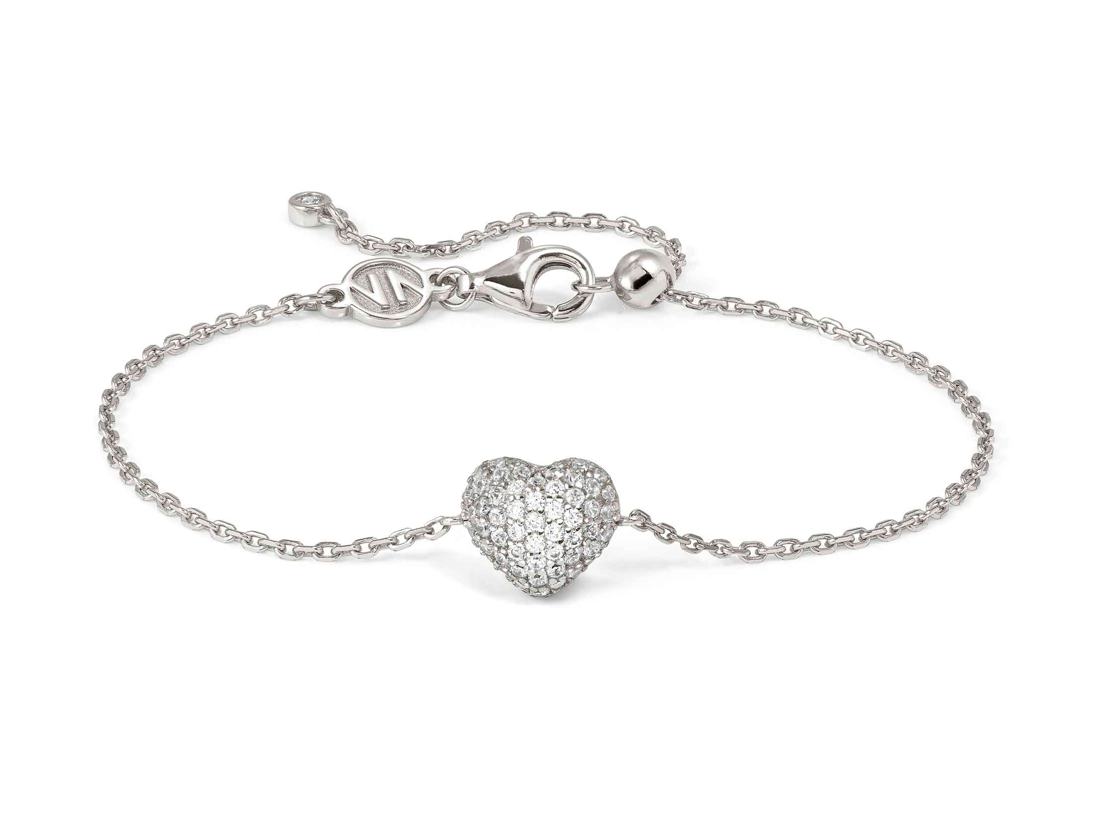 Nomination 242701 04 - LIFEPOETRY Armband aus Sterling Silber & Zirkonia - Herz - rhodiniert
