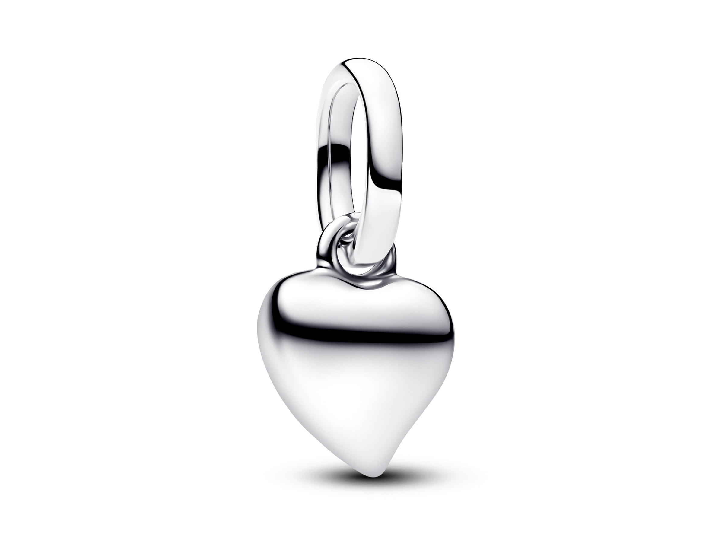 Pandora ME 793691C00 Herz Mini Charm Anhänger aus Silber, glänzendes Design in Herzform, ideal für persönliche Schmuckstücke und Sammlungen, Hersteller: Pandora, Neuheiten.