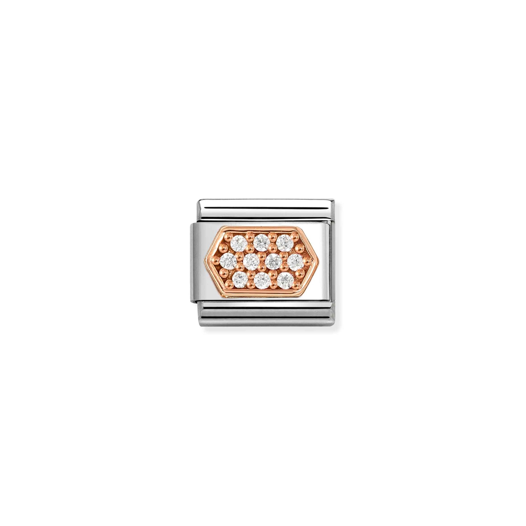 Nomination Sechseck - Weiß Element - Classic Roségold – Ansicht 2