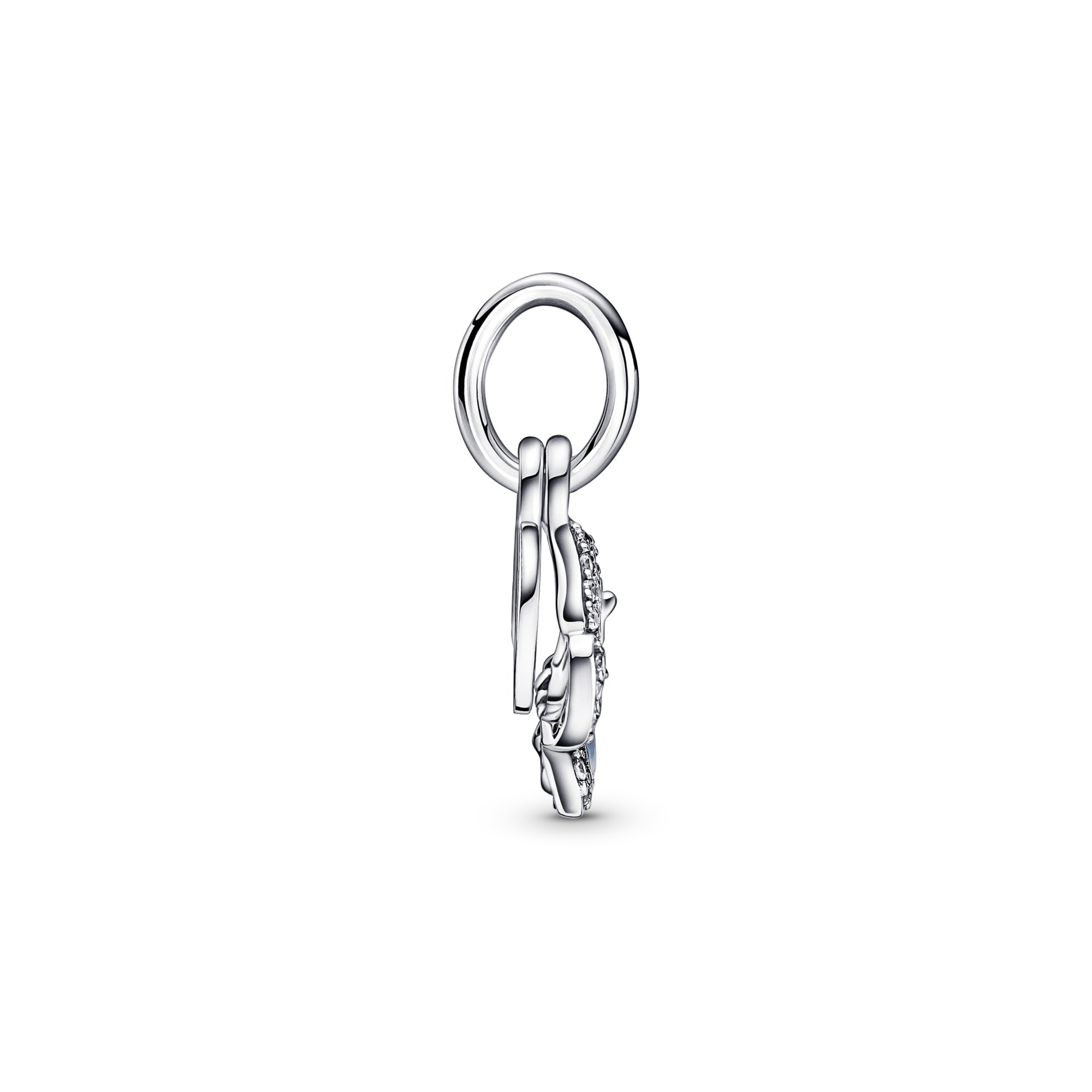 Pandora Blauer Schmetterling & Zitat charm - Silber - Emaille Zirkonia - Blau – Ansicht 4