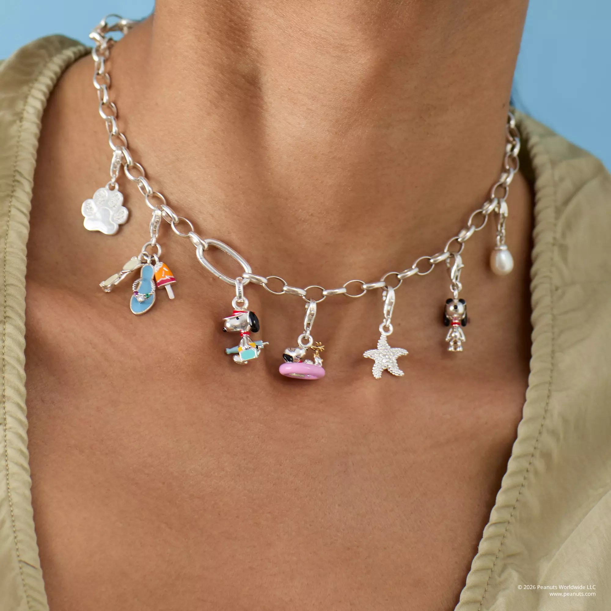 Thomas Sabo Peanuts Snoopy Woodstock Badering - Charm-Anhänger – Ansicht 4