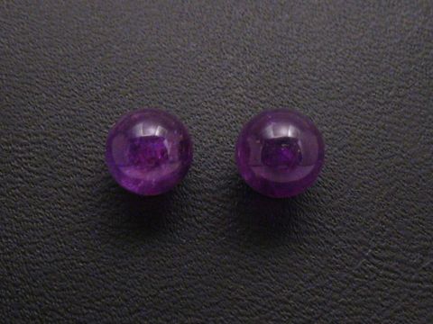 Ohrringe Kugeln 6,5 mm Sterling Silber lila Amethyst von Juwelier Harnisch, hochwertiger Amethyst mit klarer Farbgebung und ansprechendem Glanz, ideal für jeden Anlass.