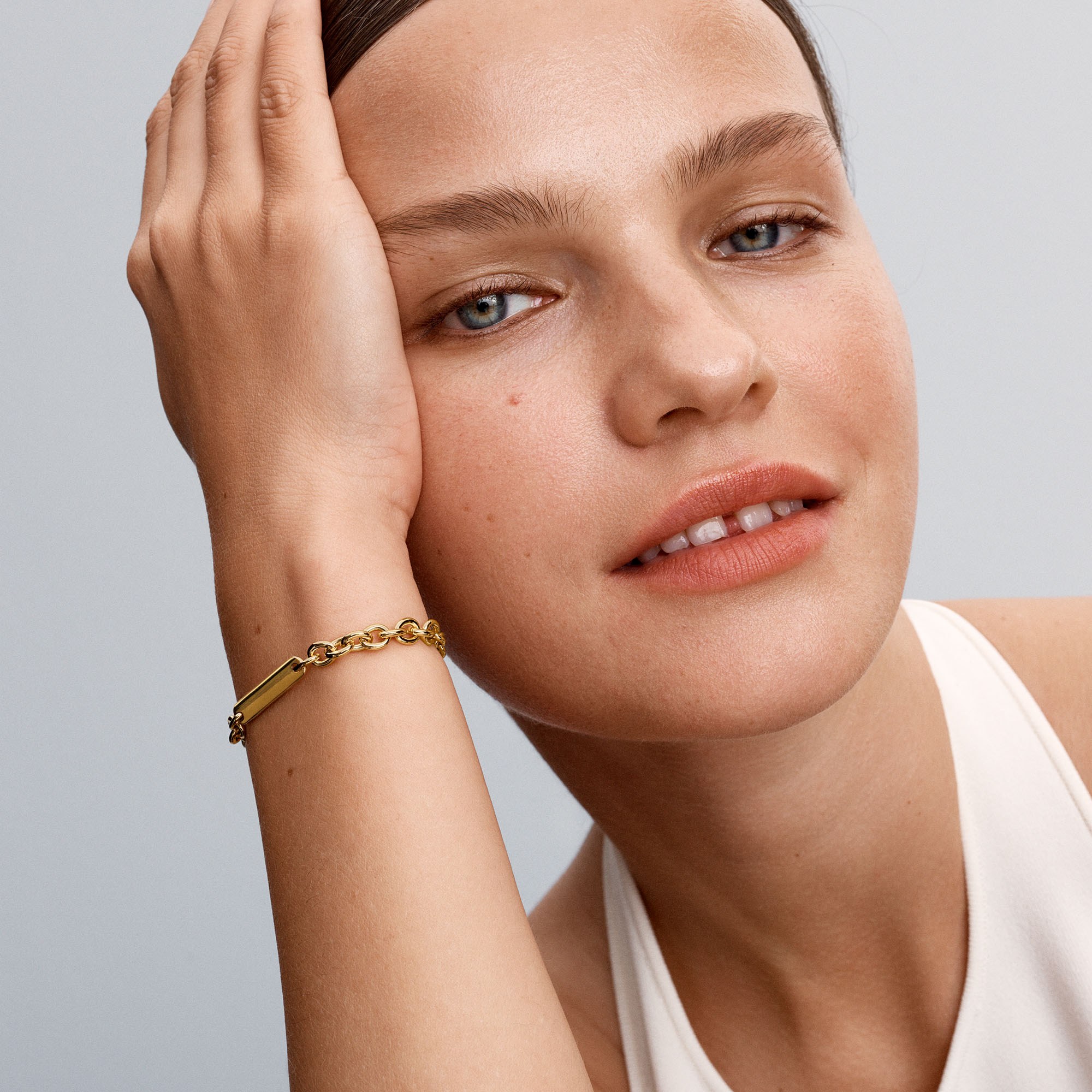 Pandora Gravurarmband - Gelbgold verg. Gliederarmband – Ansicht 2
