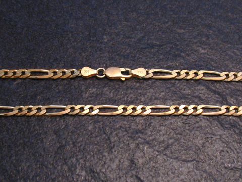 Kette Figaro-Panzer in Gold, 50 cm, aus Gold 333, elegant und zeitlos, ideal als Geschenkidee, hergestellt von Juwelier Harnisch.