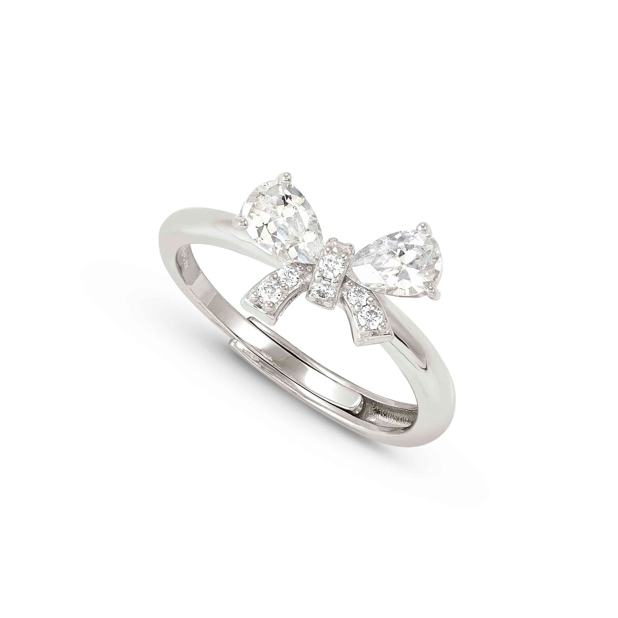 Nomination SHINE ME UP Ring aus Sterling Silber - Zirkonia - Schleife - Weiß - Gr. 51-59 verstellbar – Ansicht 2