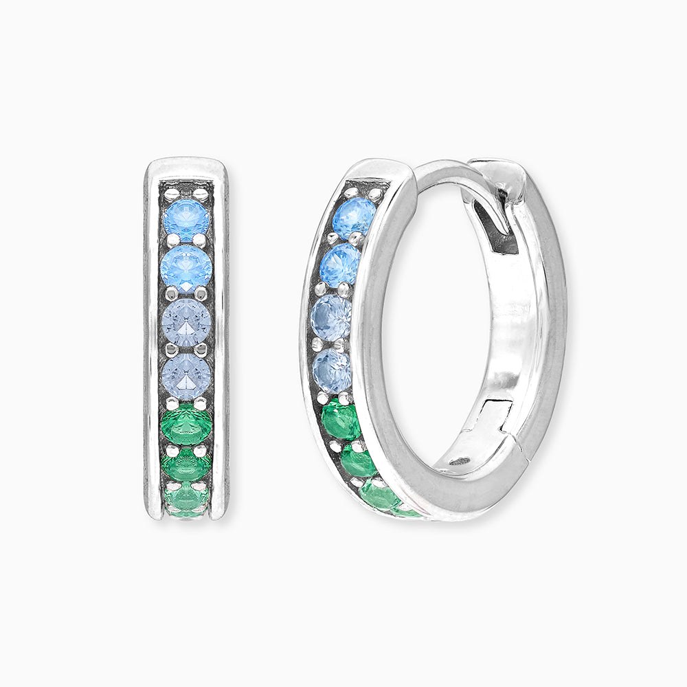 Engelsrufer ERE-COOL-ZIM-CR-13 COOL Creole Regenbogen mit Zirkonia Multicolor - Silber rhodiniert – Ansicht 2