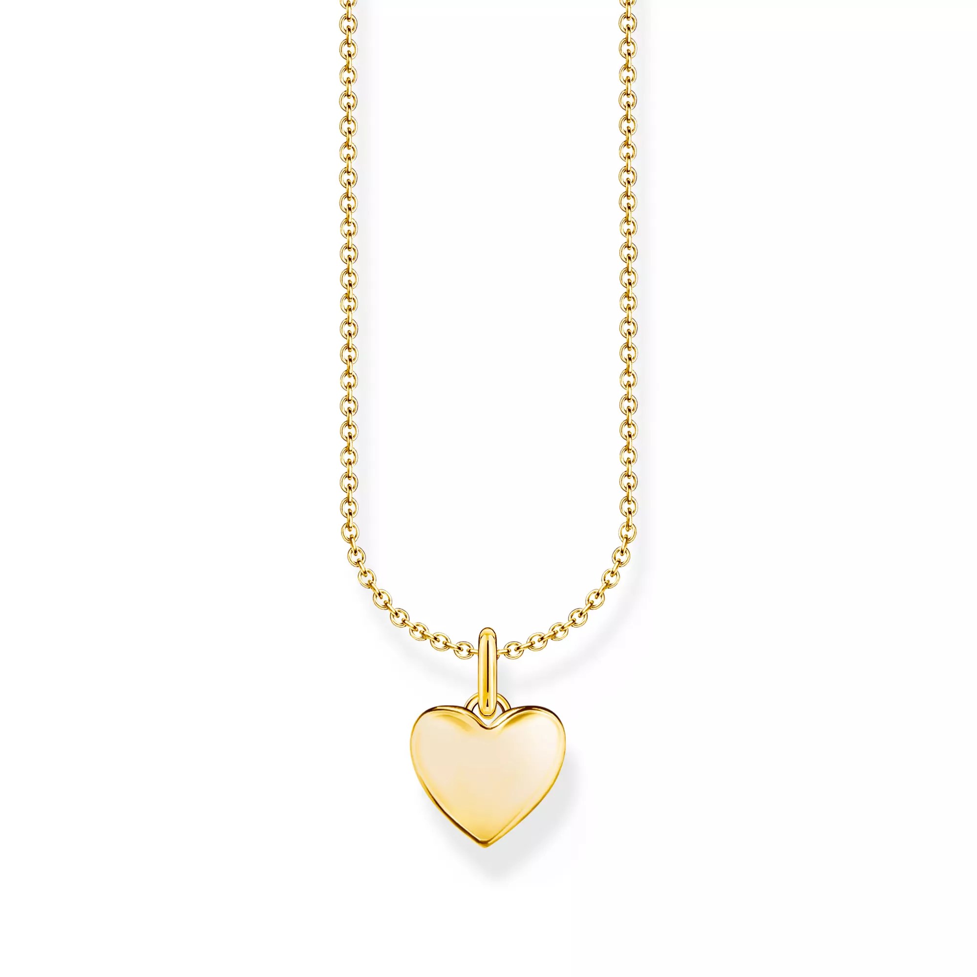 Thomas Sabo Kette - Herz - Silber Gelbgold verg. - 38 bis 45 cm