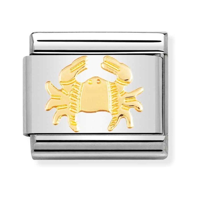 Nomination Composable Classic Charm Sternzeichen Krebs - Edelstahl, Gelbgold