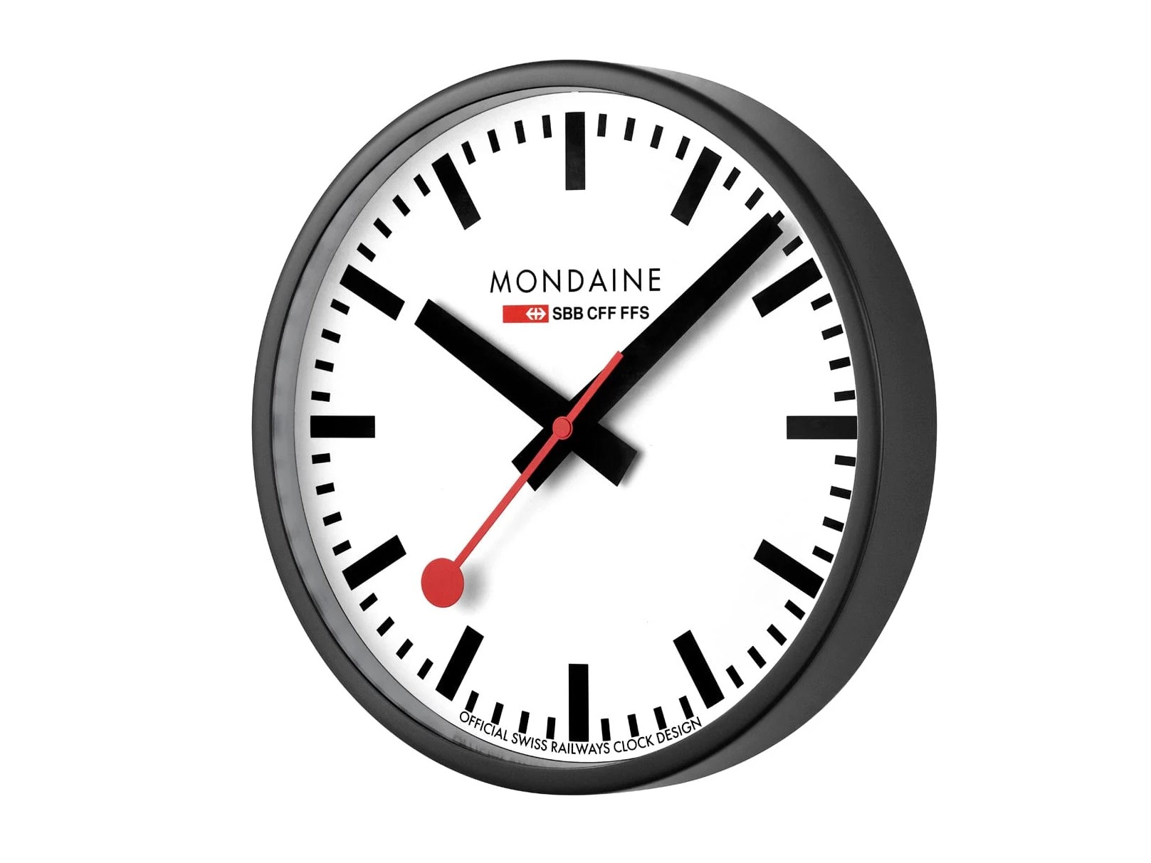 Mondaine Wecker A990.CLOCK.12SBB Schwarz - Clocks - 25 cm