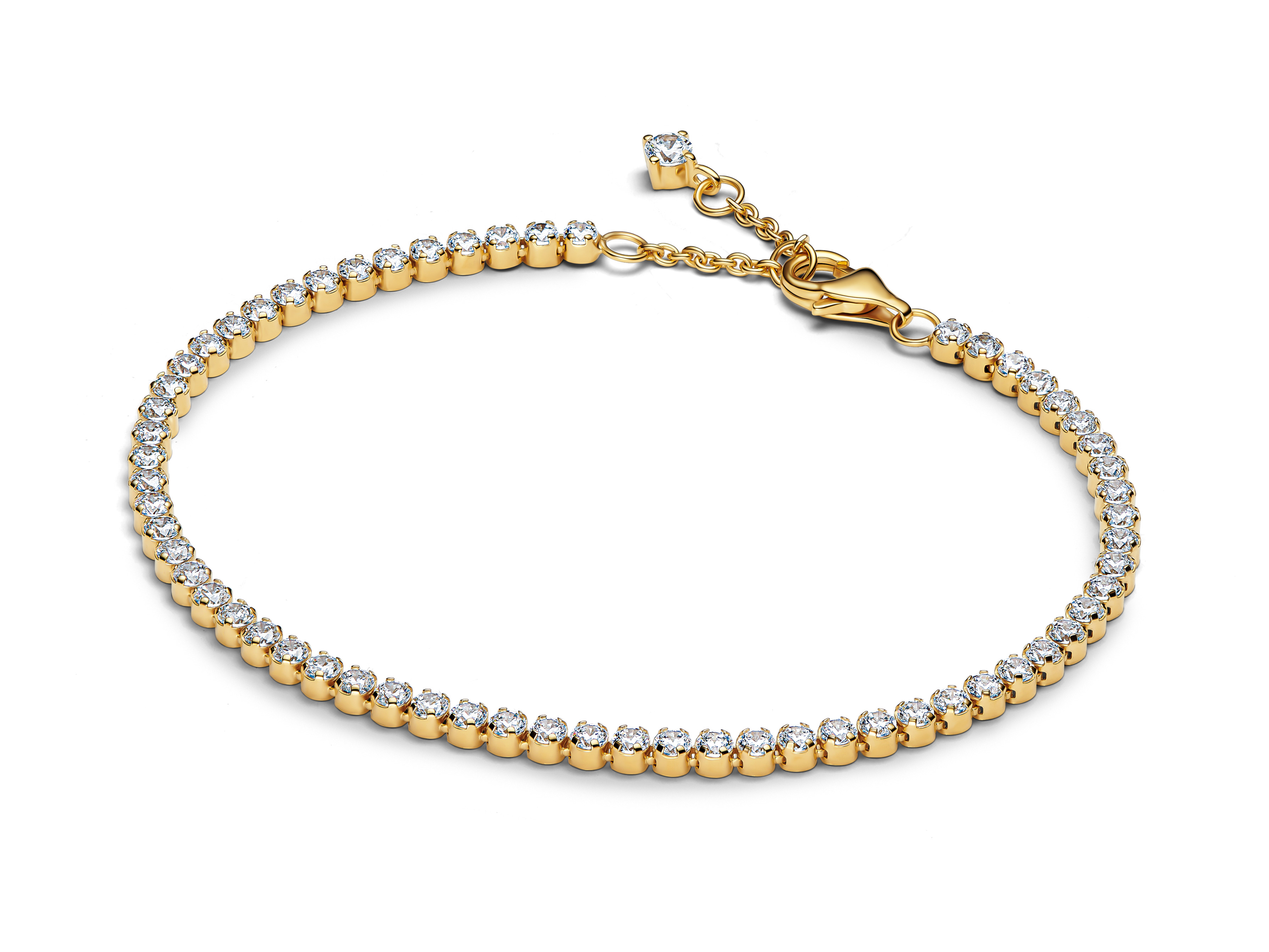 Pandora 563927C01-20 - Funkelndes Tennisarmband - Gelbgold Vergoldung - Zirkonia - 20 cm