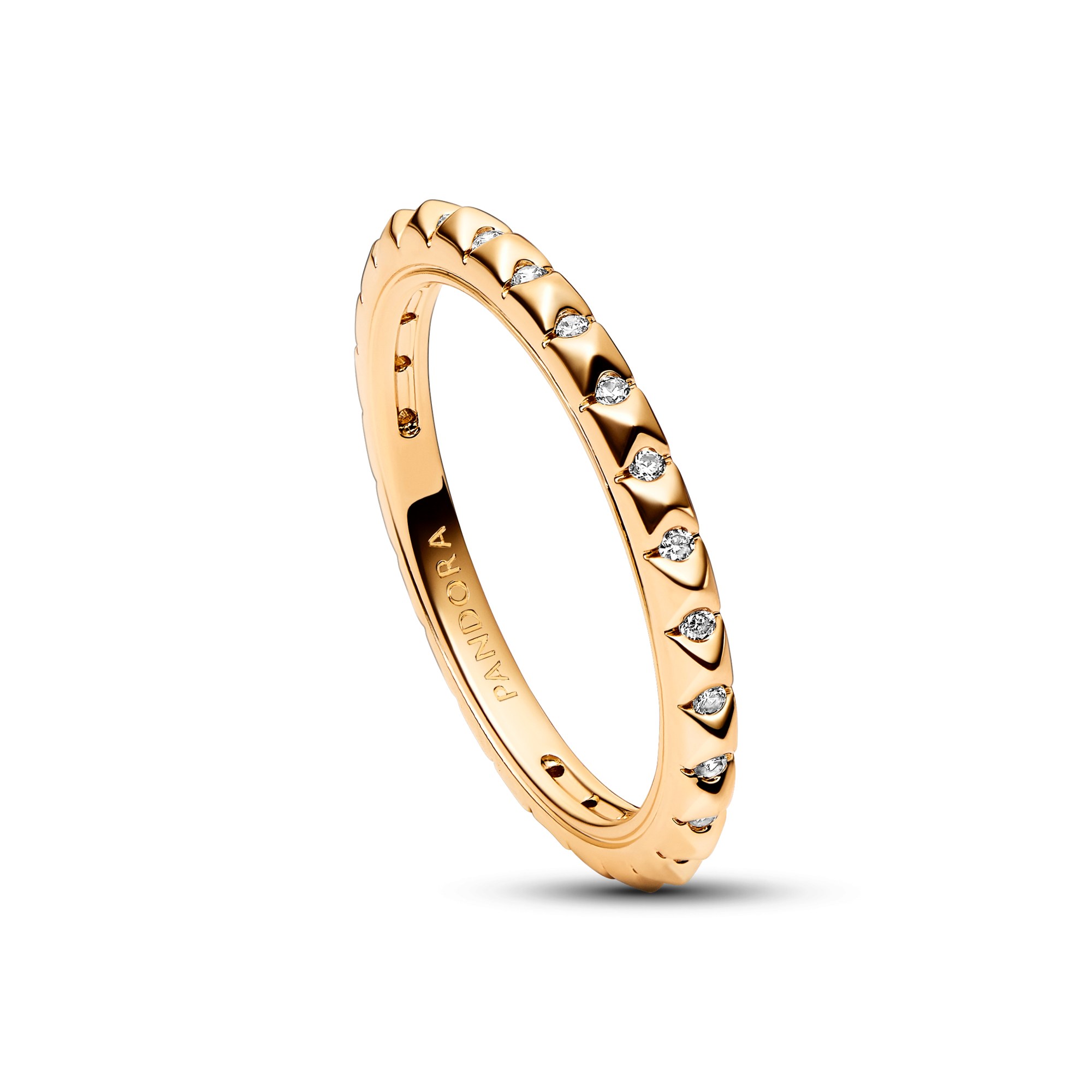 Pandora ME Ring - Pyramidenring - Gelbgold Vergoldung - Zirkonia – Ansicht 3