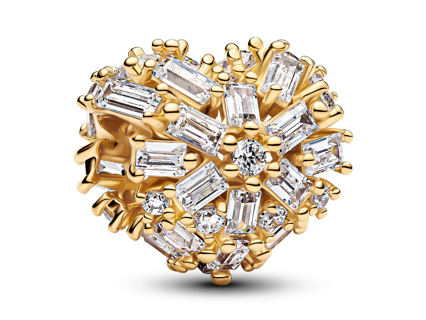 Pandora 764240C01 - Funkelndes Herz Charm - Gelbgold Vergoldung - Zirkonia