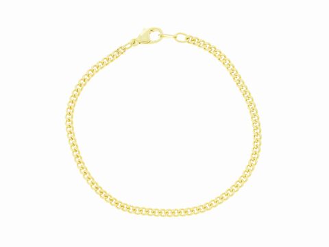 Doublé Armband aus vergoldeter Panzerkette mit einer Länge von 19 cm und einer Breite von 3,6 x 1,8 mm, hergestellt von Juwelier Harnisch, ideal für stilvolle Akzente.