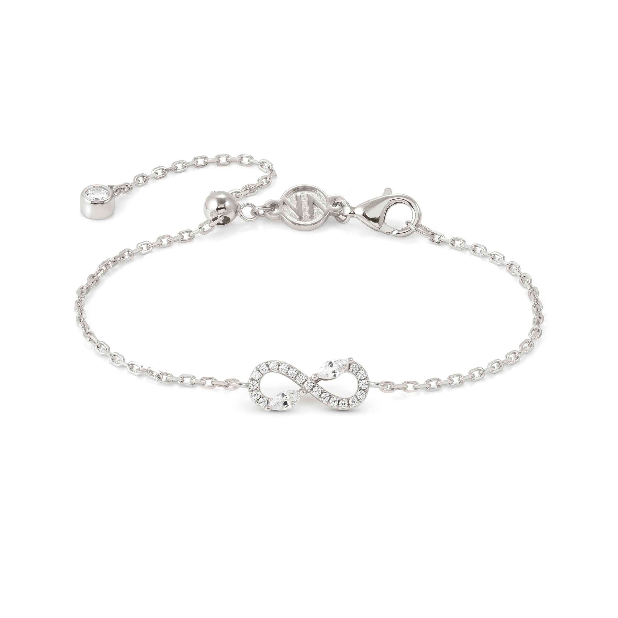Nomination SHINE ME UP Armband aus Sterling Silber - Zirkonia - Infinity - Weiß - 44 cm – Ansicht 2