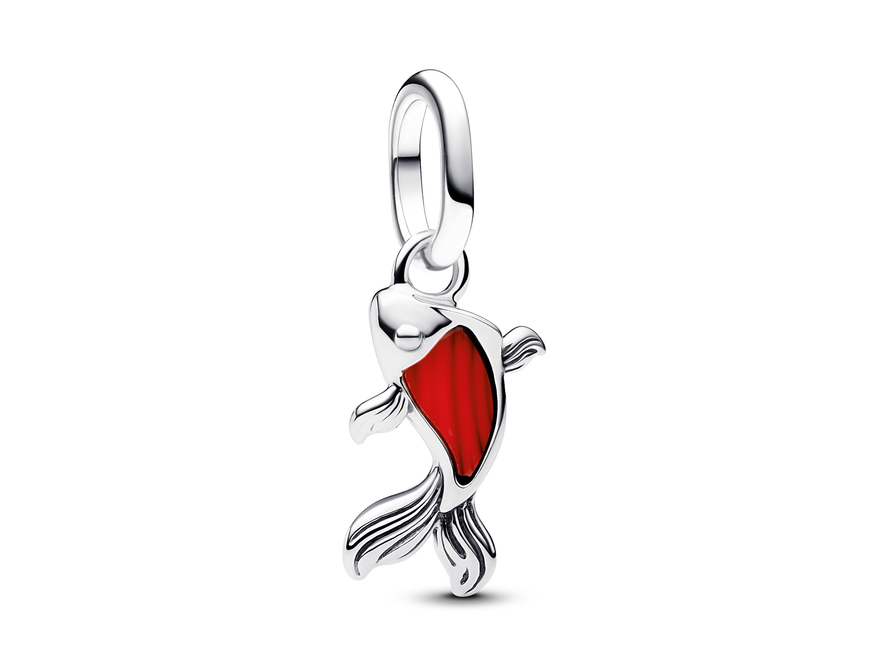 Pandora ME 793863C01 - Roter Muranoglas Koi-Fisch Mini Charm - Sterling Silber