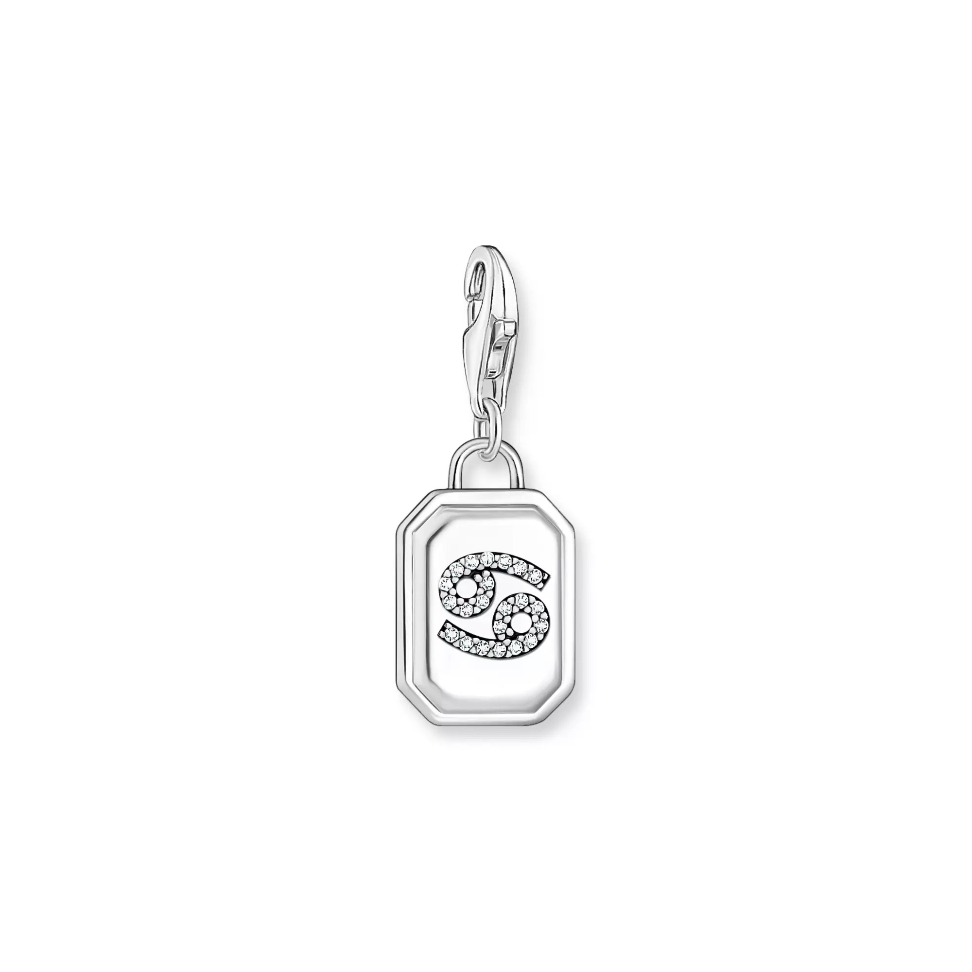 Thomas Sabo Charm-Anhänger - Sternzeichen Krebs - Silber gesch. & Zirkonia