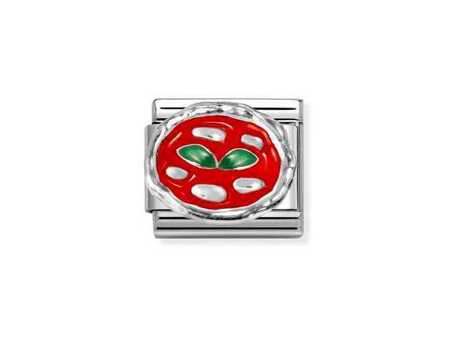 Nomination 330204 47 - CLASSIC Symbol aus Sterling Silber - Emaille - Pizza