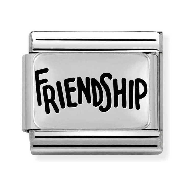 Nomination Composable Classic Charm FRIENDSHIP - Edelstahl, Sterling Silber