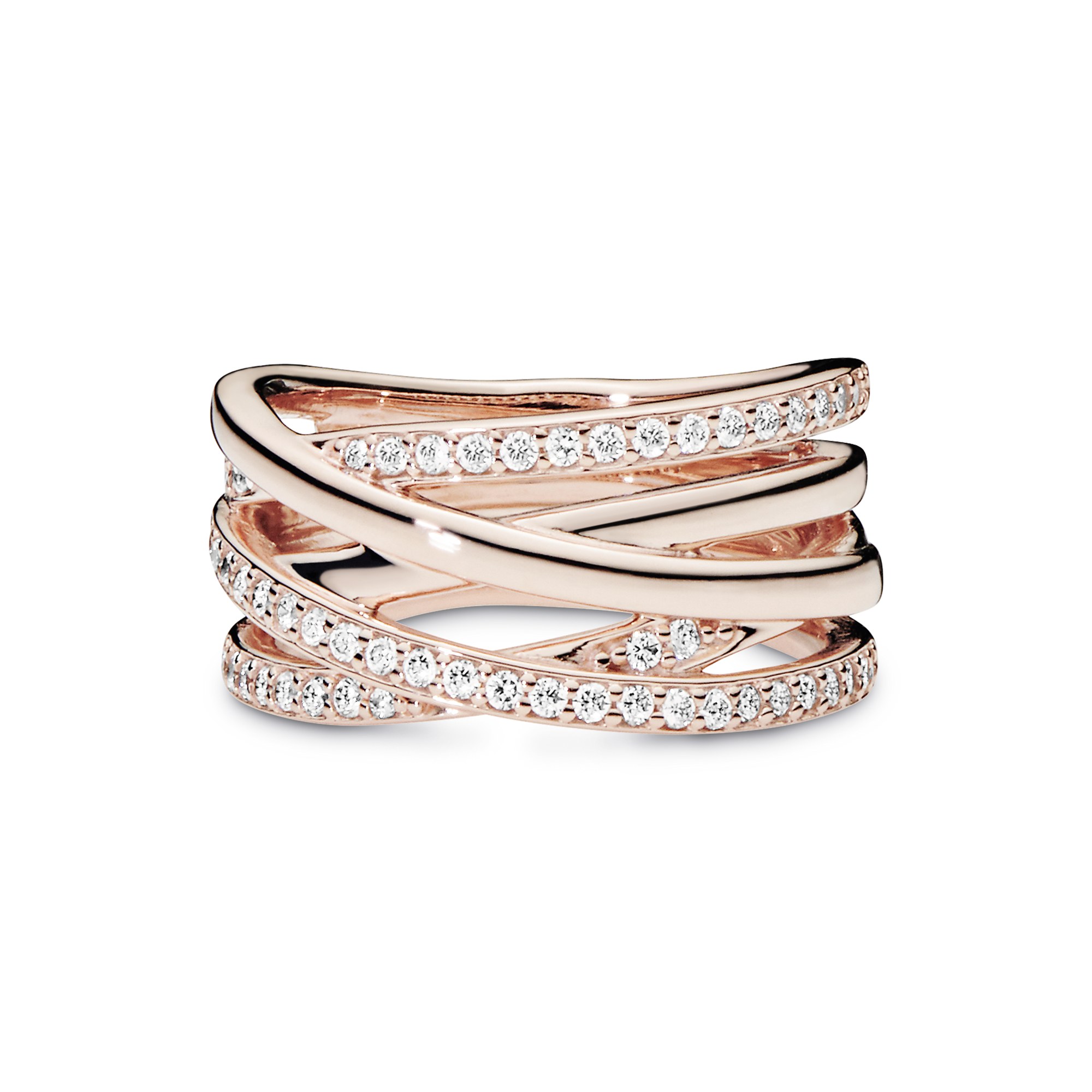 PANDORA Funkelnde Bänder - Ring - PANDORA Rose – Ansicht 4