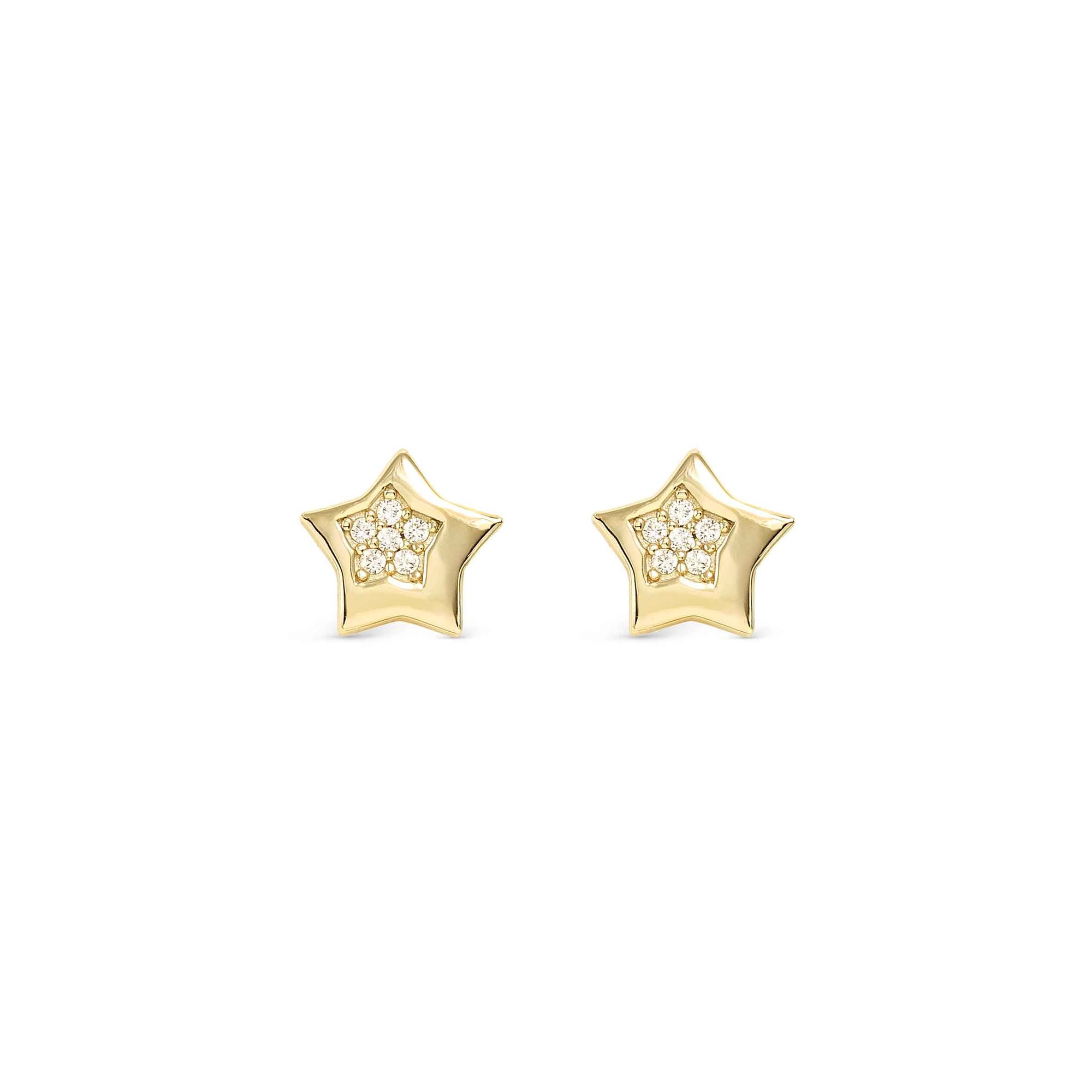 Nomination Petit Sparkle - Sterling Silber Ohrstecker - Stern - vergoldet - Zirkonia – Ansicht 5