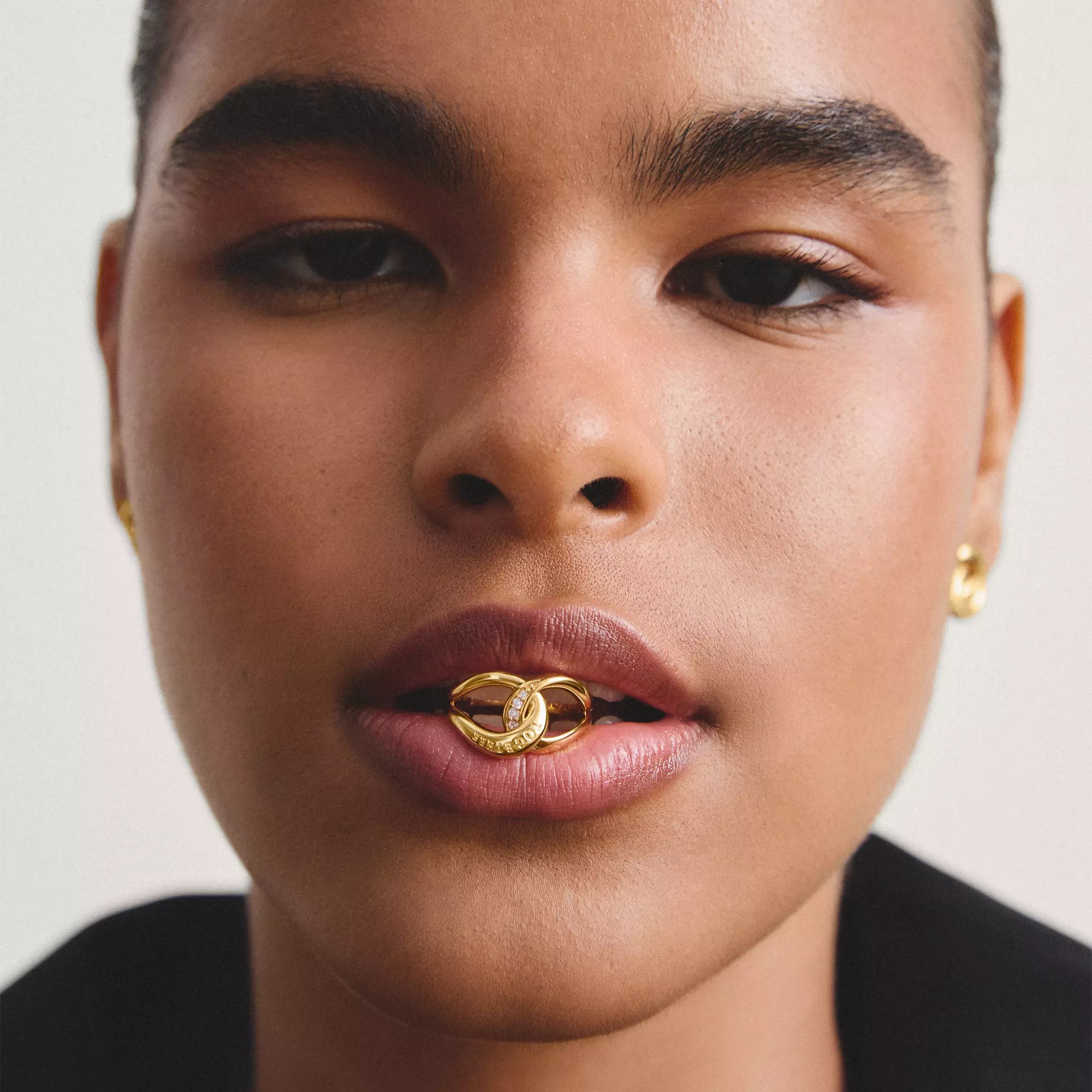 Thomas Sabo Ring Together mit weißem Zirkonia – vergoldet – Ansicht 4