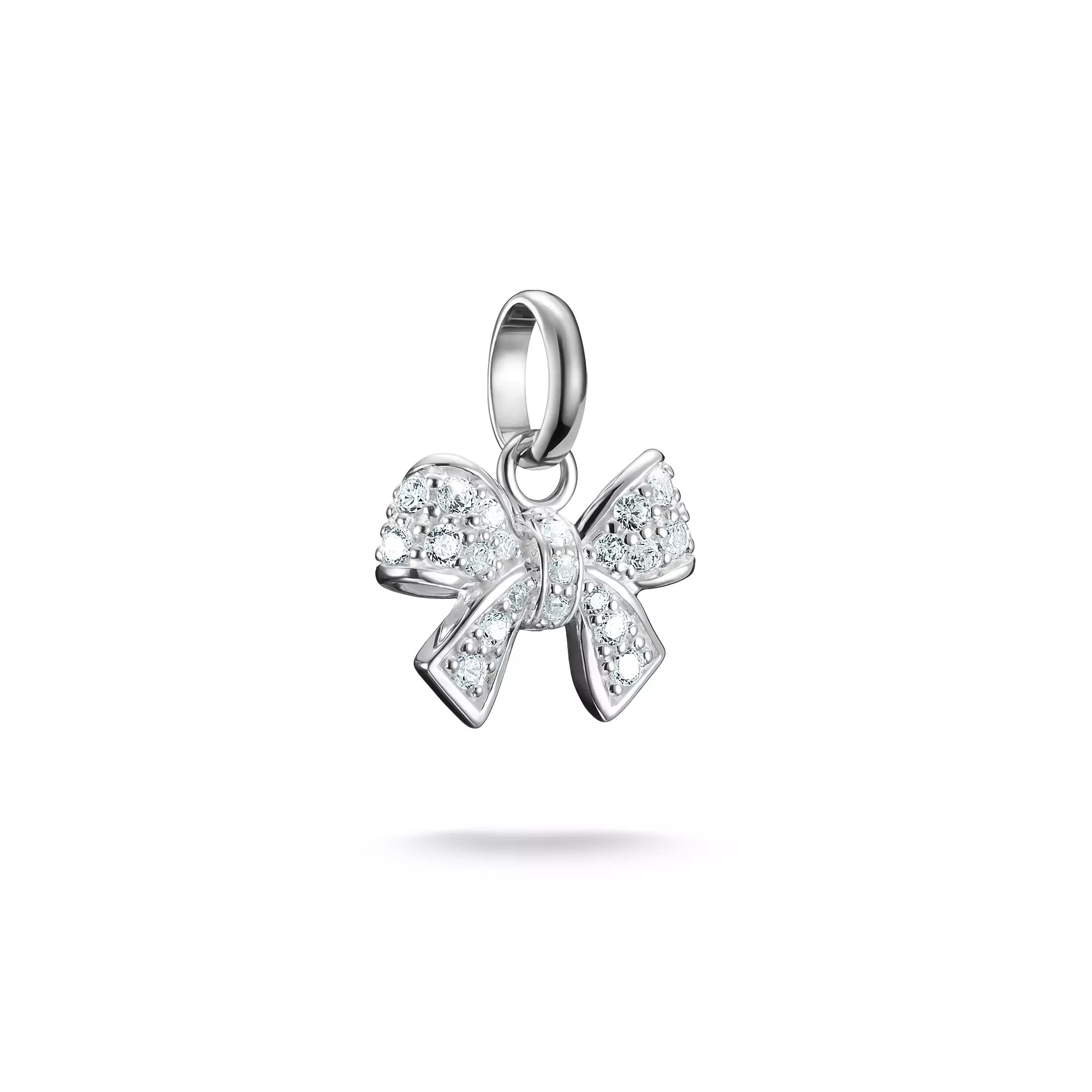 Thomas Sabo Connect - Romantische Schleife - Charm mit Öse - Silber + Zirkonia – Ansicht 2