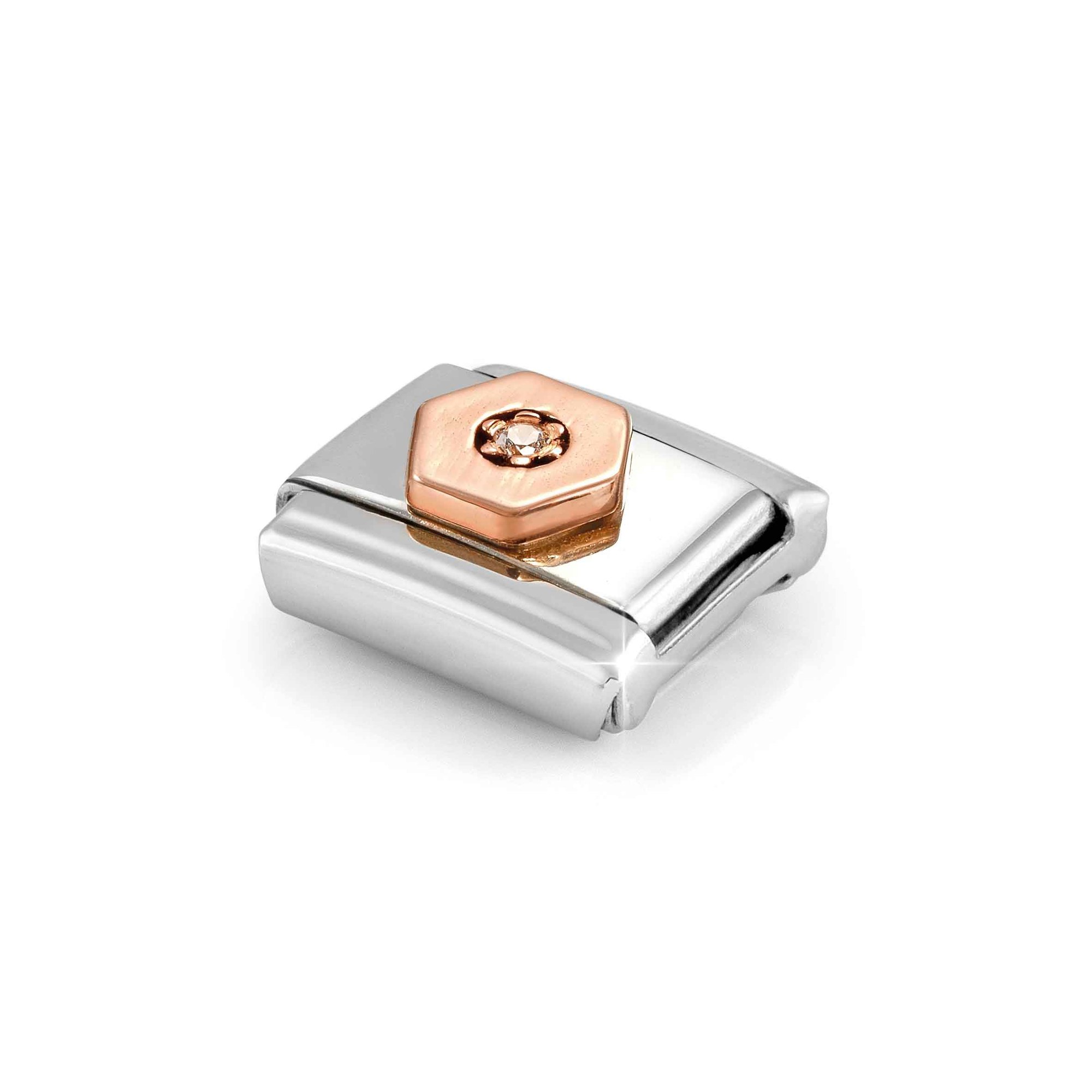 Nomination Sechseck - weißer Zirkonia - Element Classic Roségold – Ansicht 5