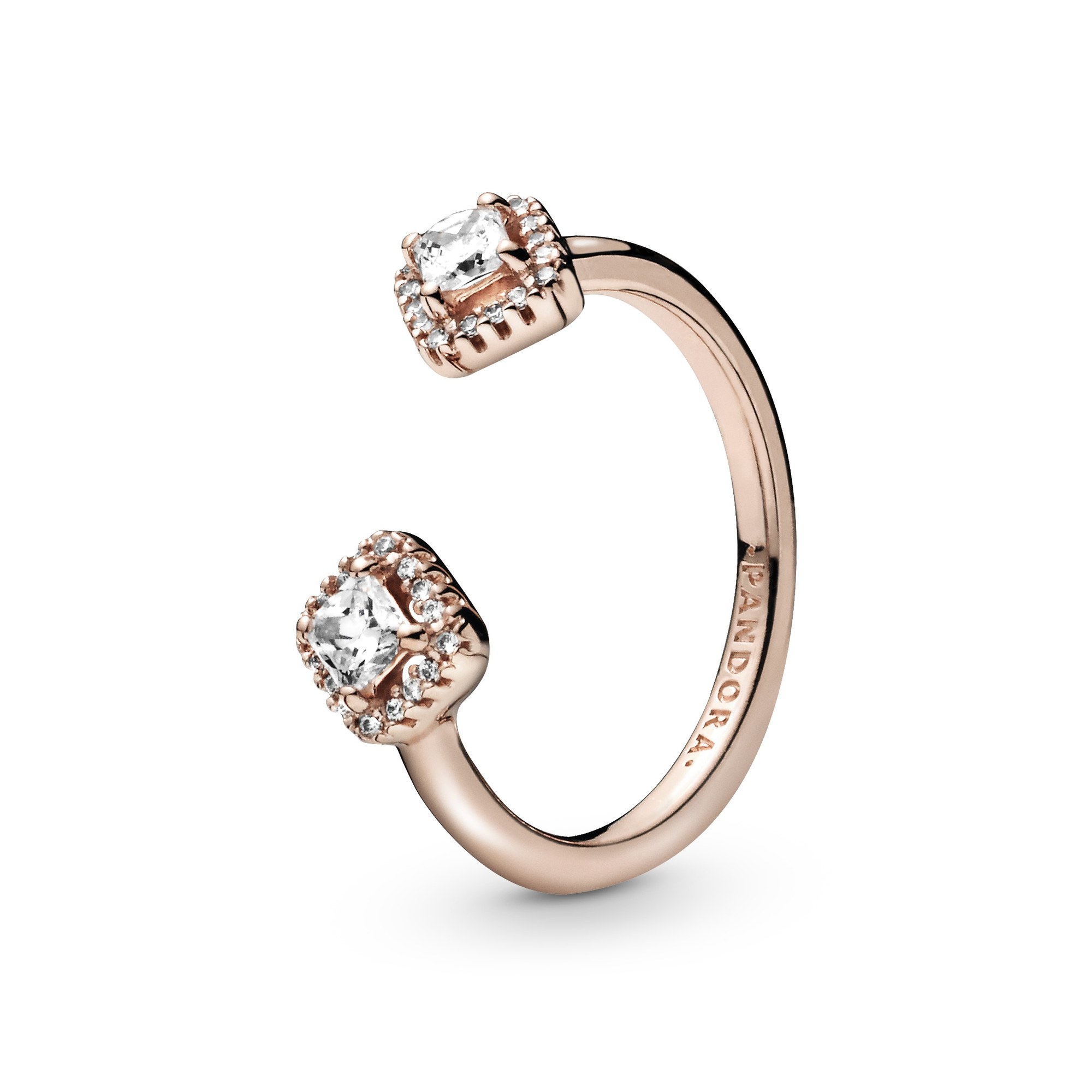 Pandora Roségold Verg. offener Ring + Zirkonia