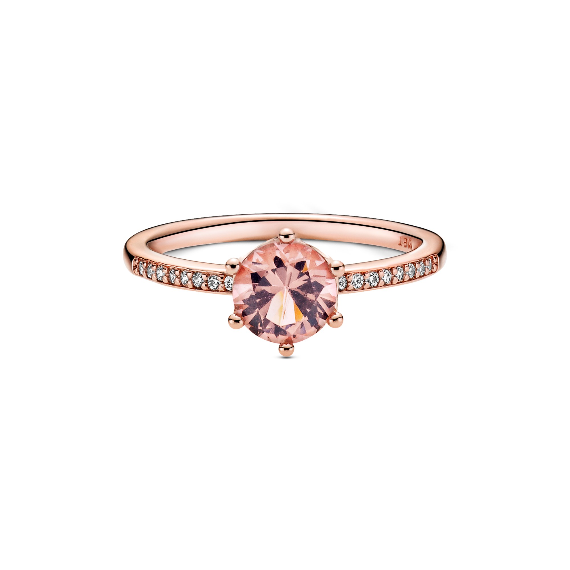 Pandora Ring - Rosa funkelnde Krone - Silber - Roségold – Ansicht 2