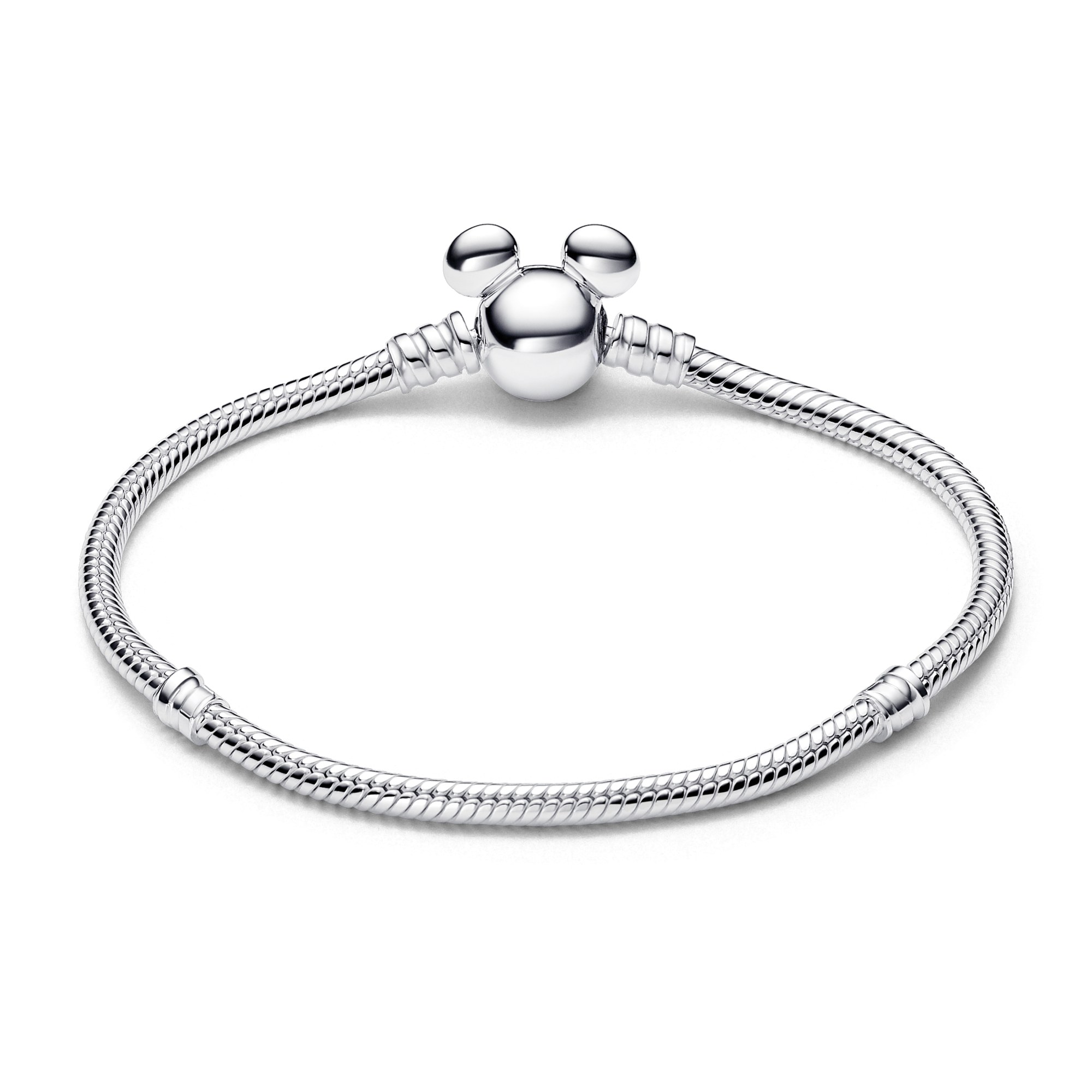 Pandora Disney Micky Maus Verschluss Schlangen-Gliederarmband - Sterling Silber – Ansicht 3