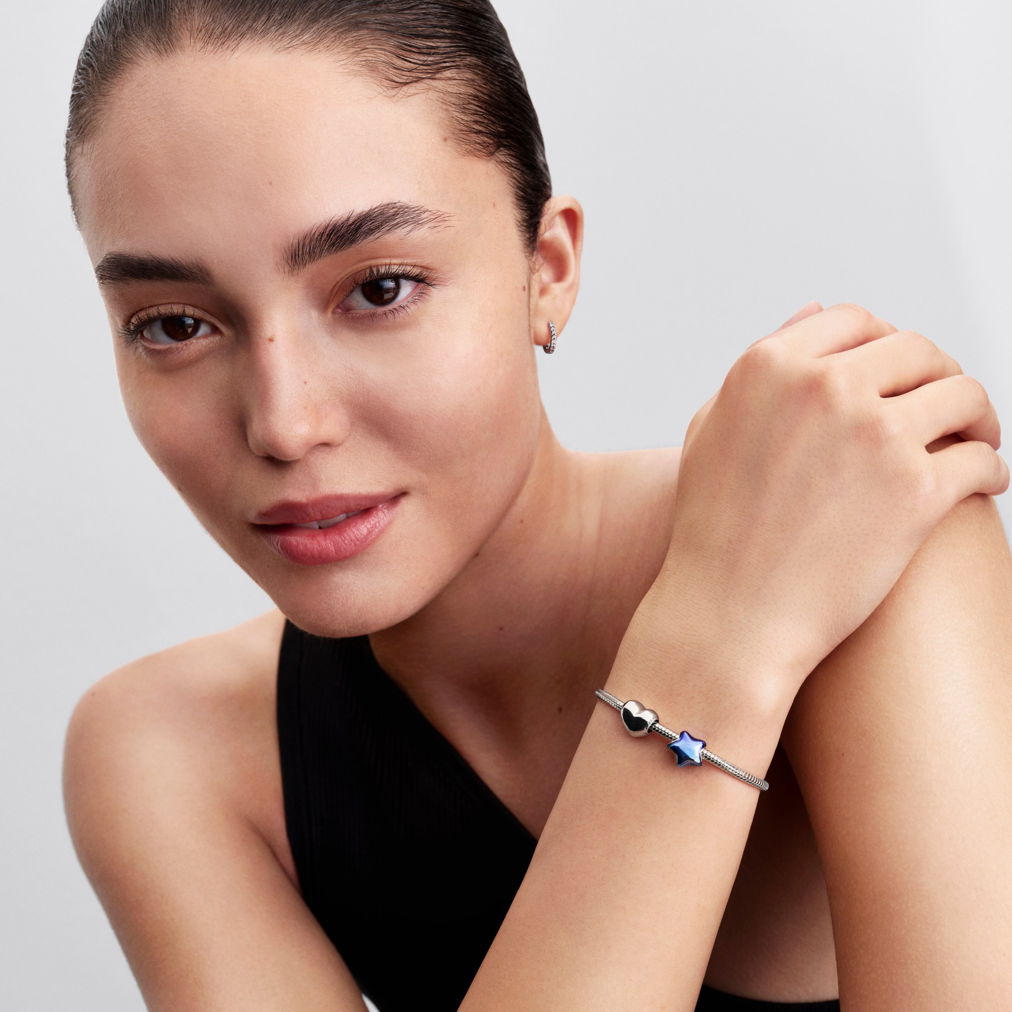 Pandora Blauer Stern - Charm - Silber - Emaille - Blau – Ansicht 4