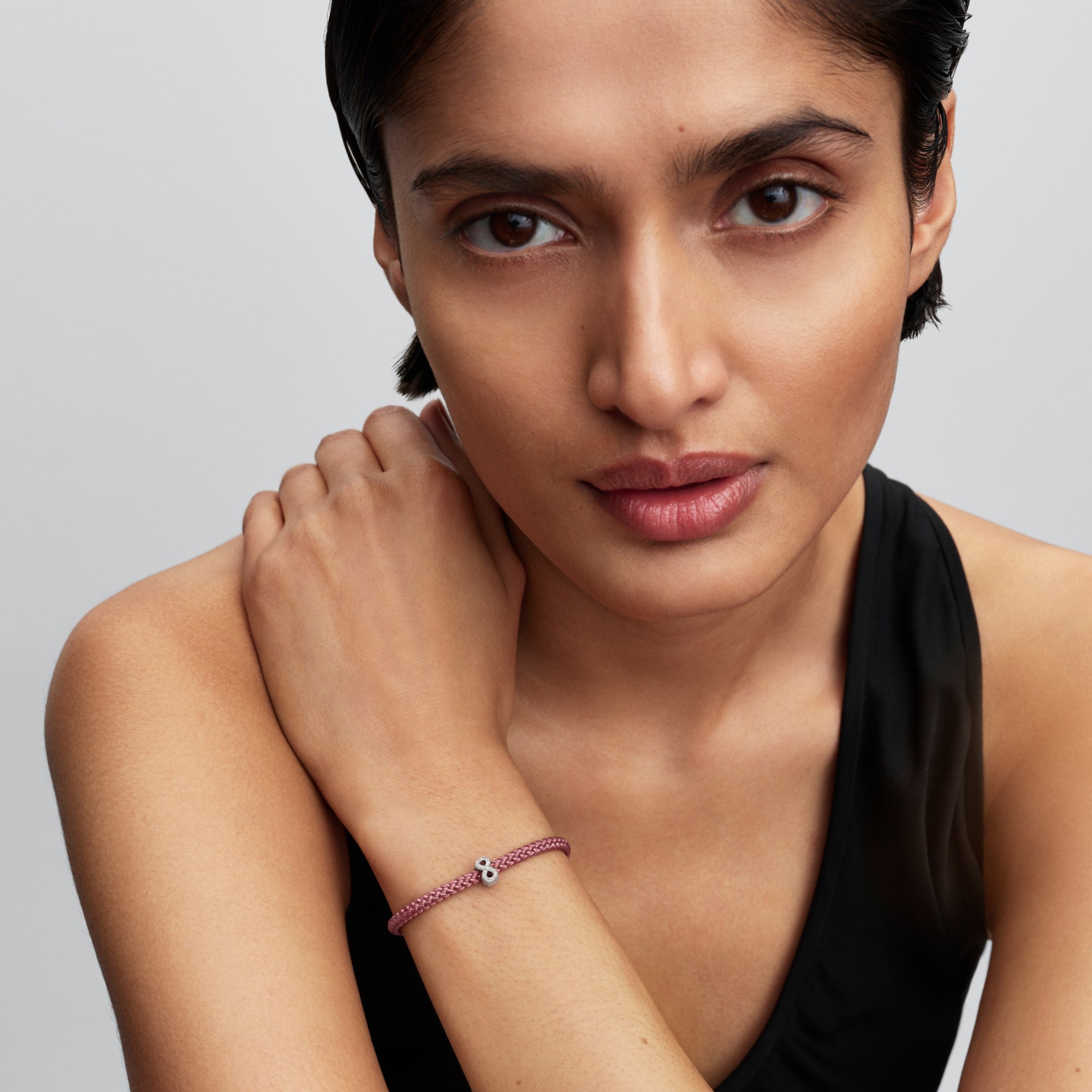 Pandora Strukturiertes Unendlichkeits Symbol Mini - Charm - Silber – Ansicht 3