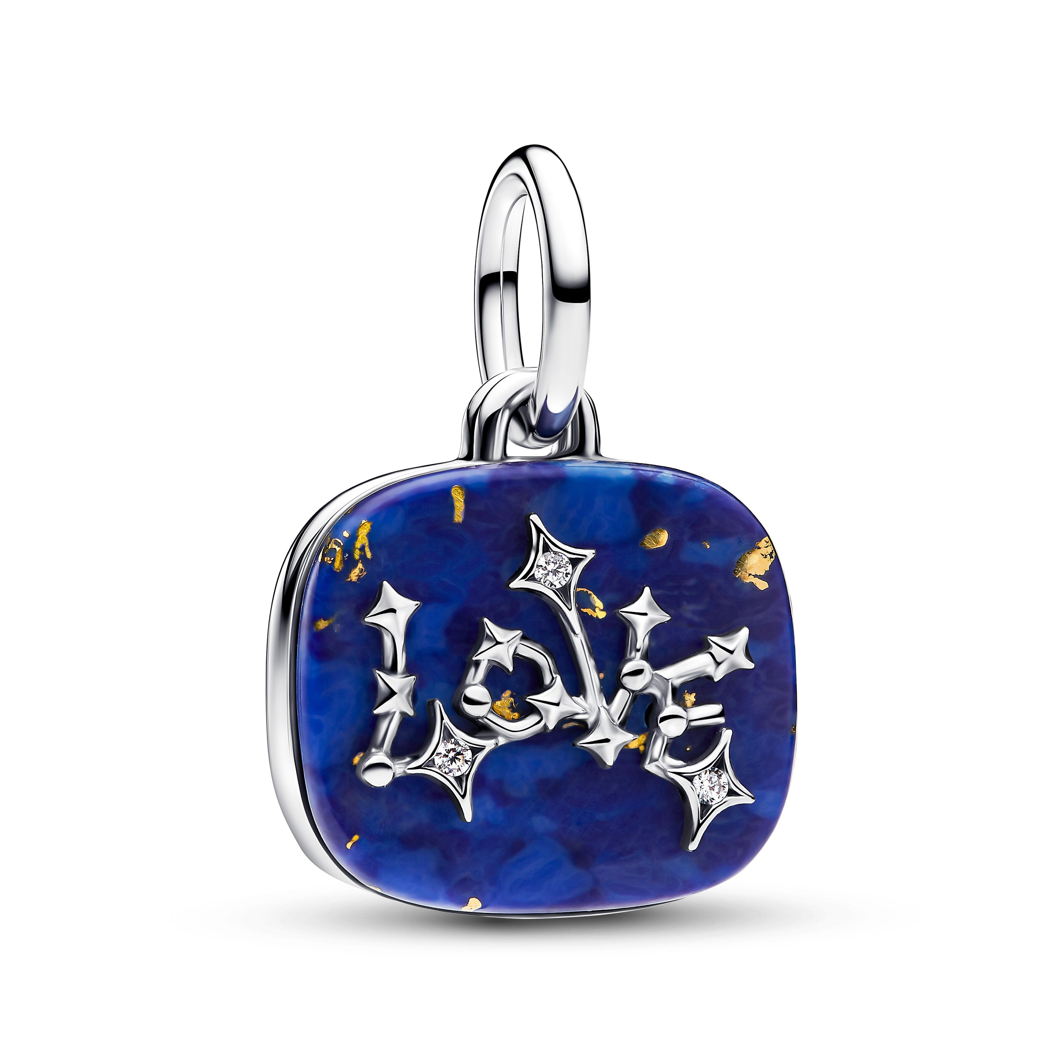Pandora Moments - Doppel-Hänge-Charm Liebes-Sternbild - Sterling Silber - 795039C01