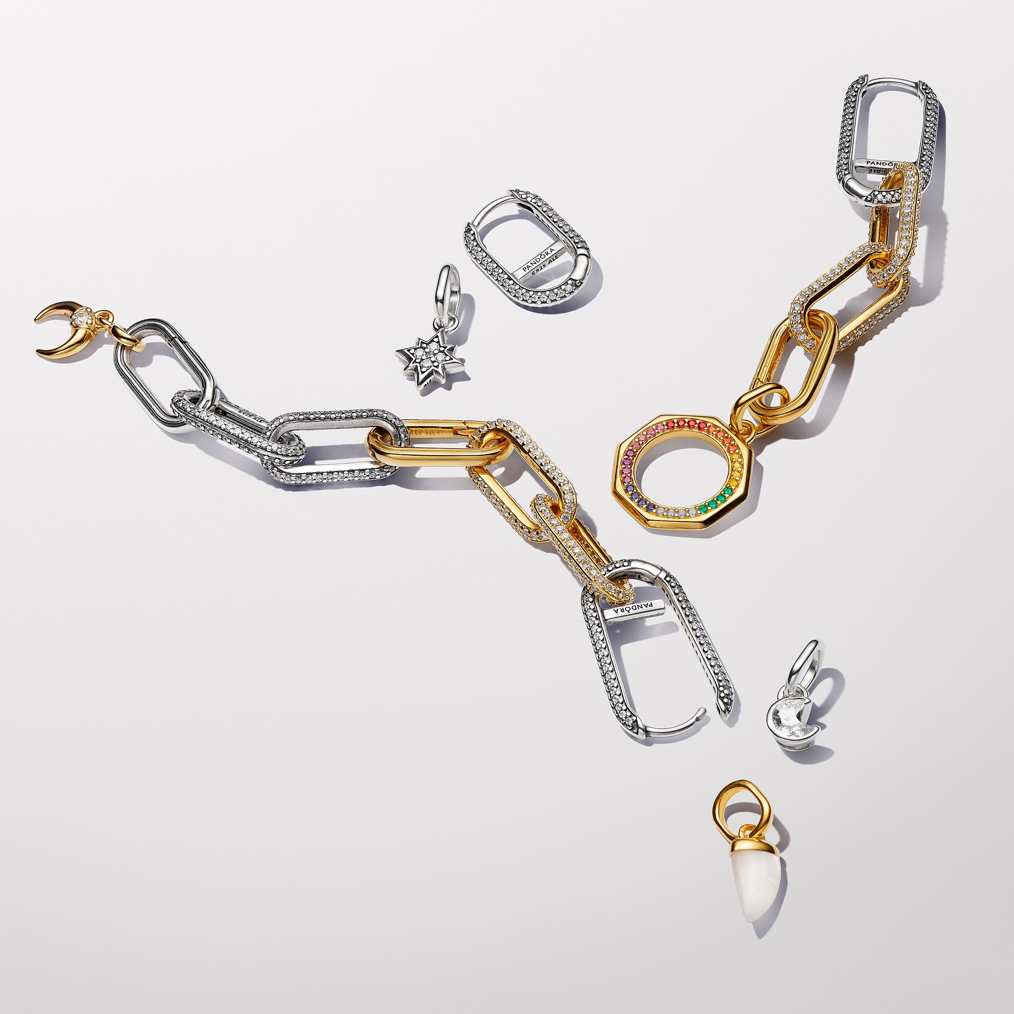 Pandora ME Stern Mini-Charm-Anhänger - Sterling Silber - Zirkonia klar – Ansicht 2
