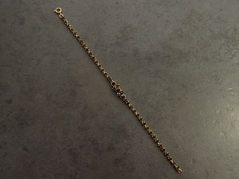 Strass Armband schick GRANATROT 19,5 cm goldfarben von Juwelier Harnisch, elegantes Design mit funkelnden Strasssteinen, ideal für besondere Anlässe oder täglichen Gebrauch.