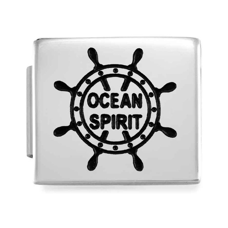 Nomination Composable Glam Charm Ocean Spirit Steuerrad - Edelstahl, Emaille