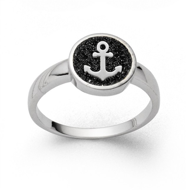 DUR Schmuck - Sterling Silber Ring Hoffnung 2.0 Lavasand - Lavasand – Ansicht 2