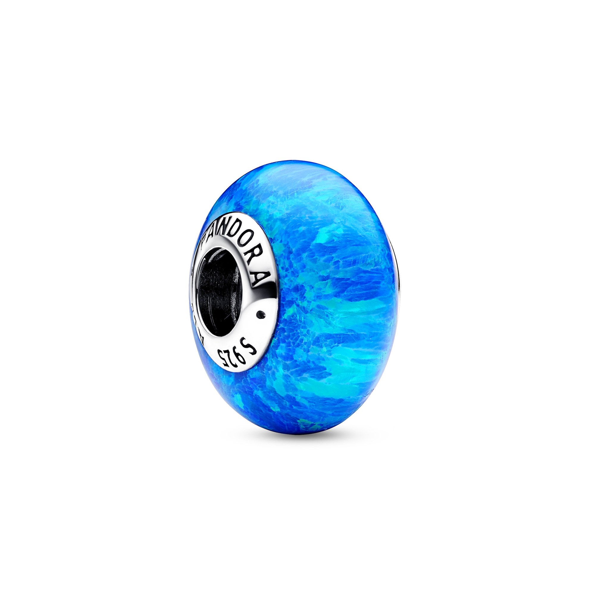Pandora Schillerndes Tiefblaues Ozean Charm - Sterling Silber