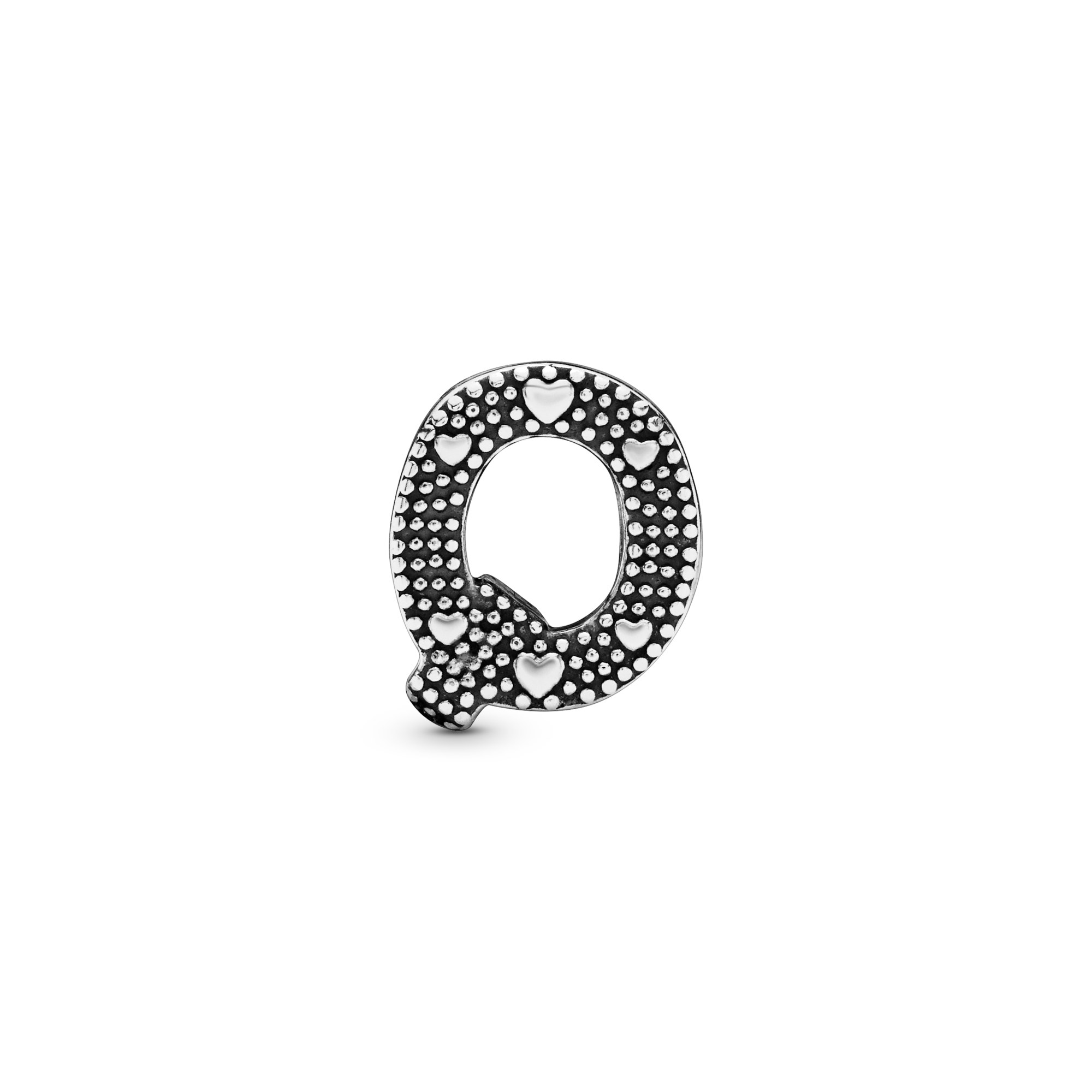 PANDORA Charm - Buchstabe Q - Letter Q - 925 Sterling Silber – Ansicht 2
