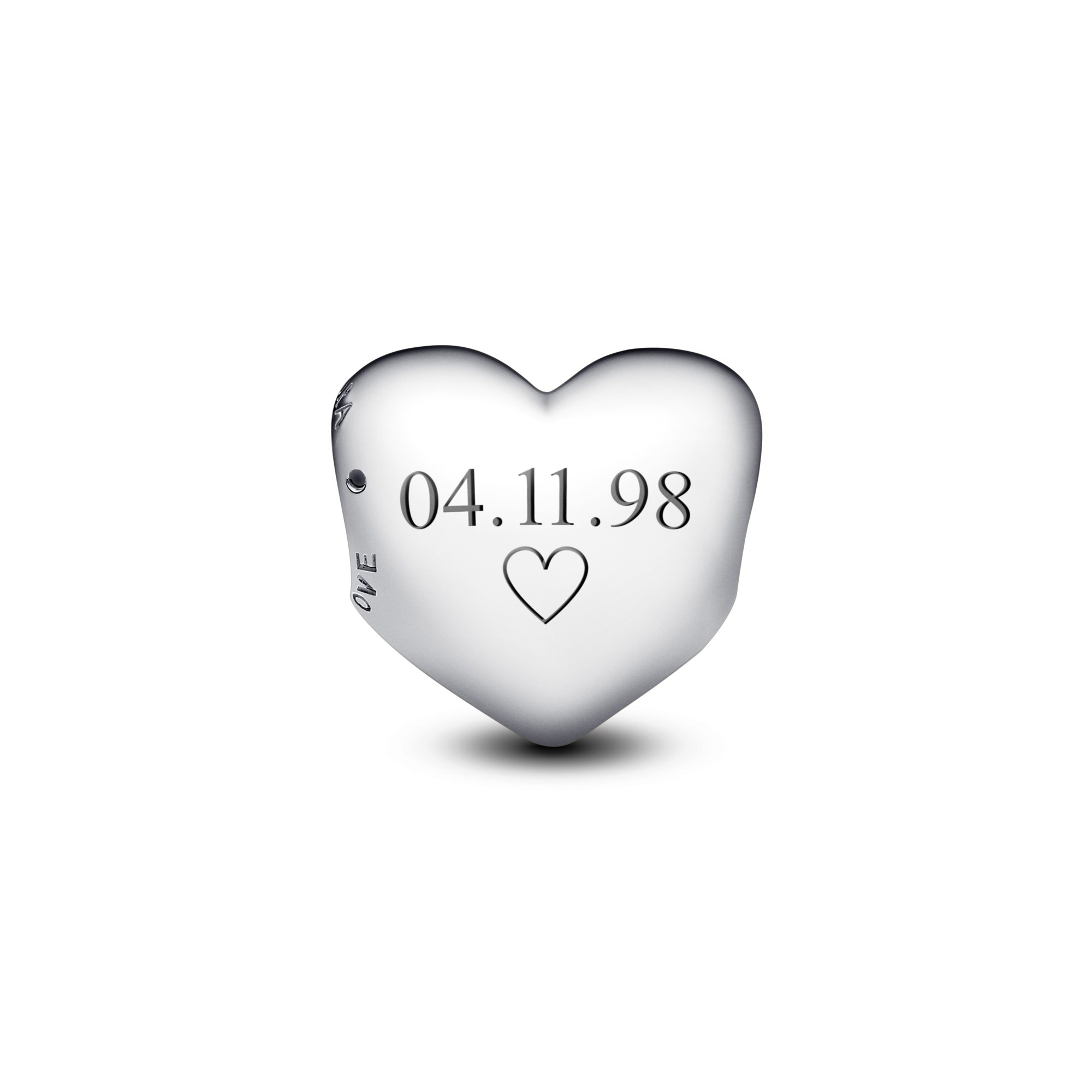 Pandora Herz gewölbt - Be Love - 1 cm - Sterling Silber – Ansicht 3