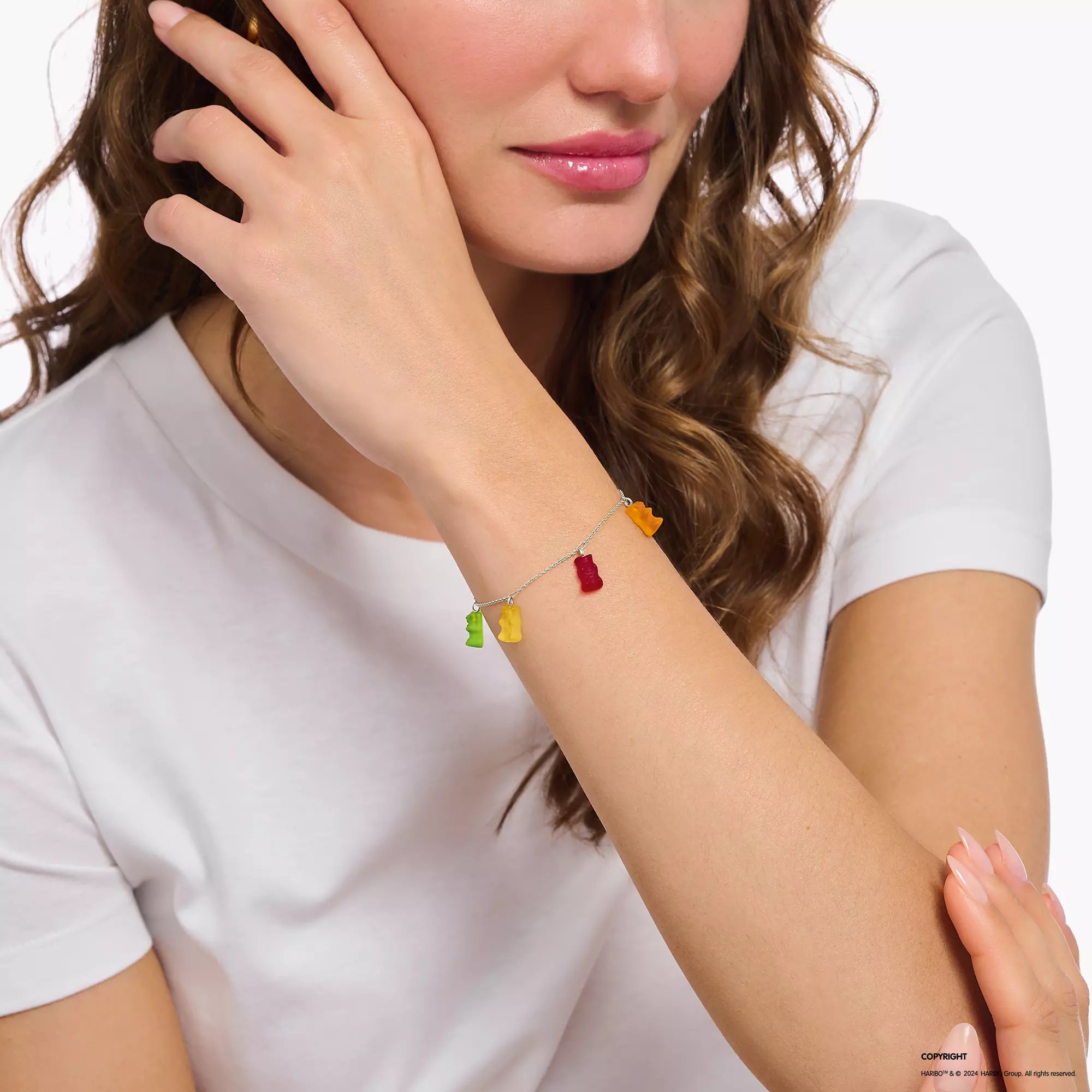 Thomas Sabo Armband - HARIBO Gummibärchen - Goldbär - Silber & Glas - 16 bis 19 cm – Ansicht 2