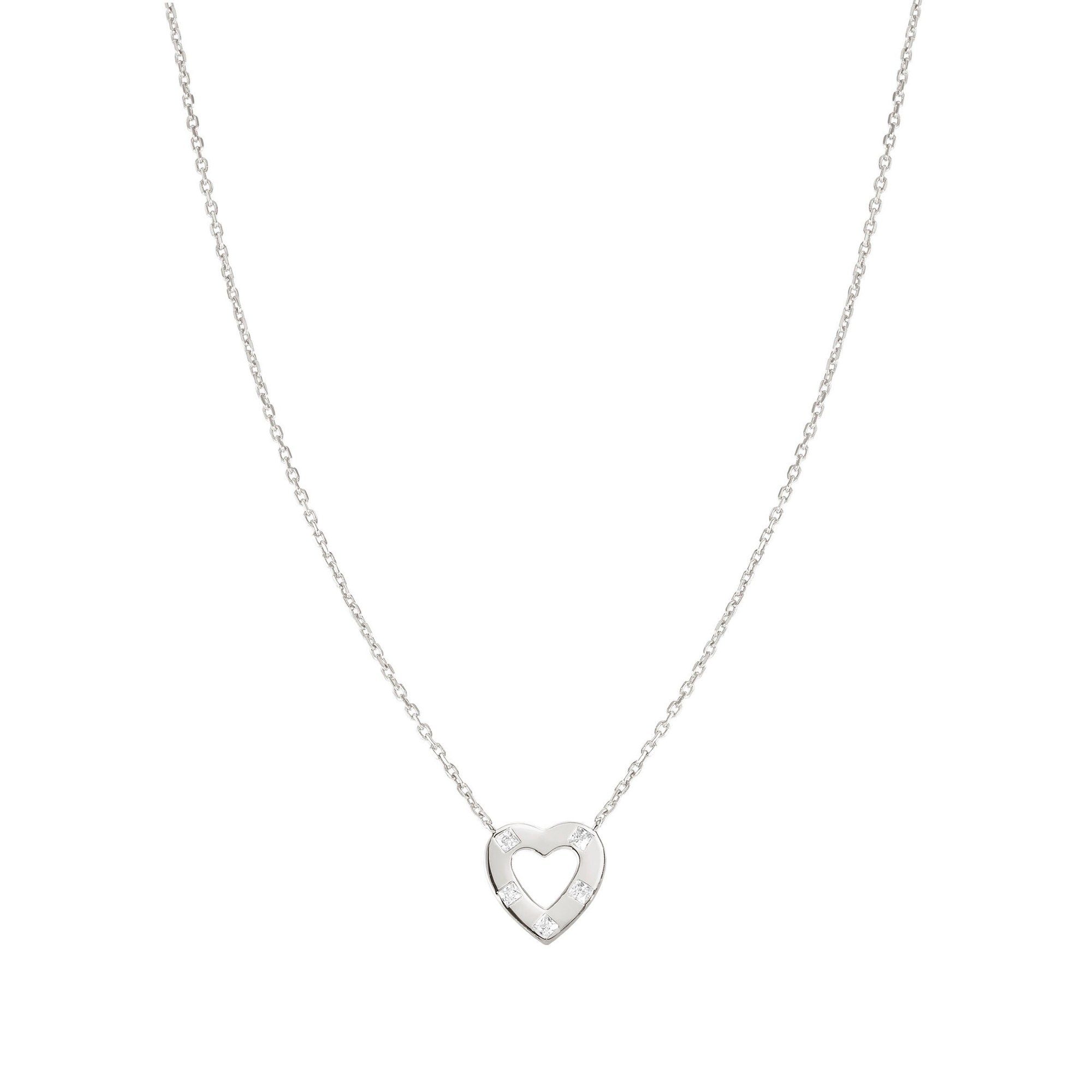 Nomination Carismatica HERZ Collier - Silber rhodiniert - Zirkonia Weiß - 38 - 44 cm – Ansicht 3