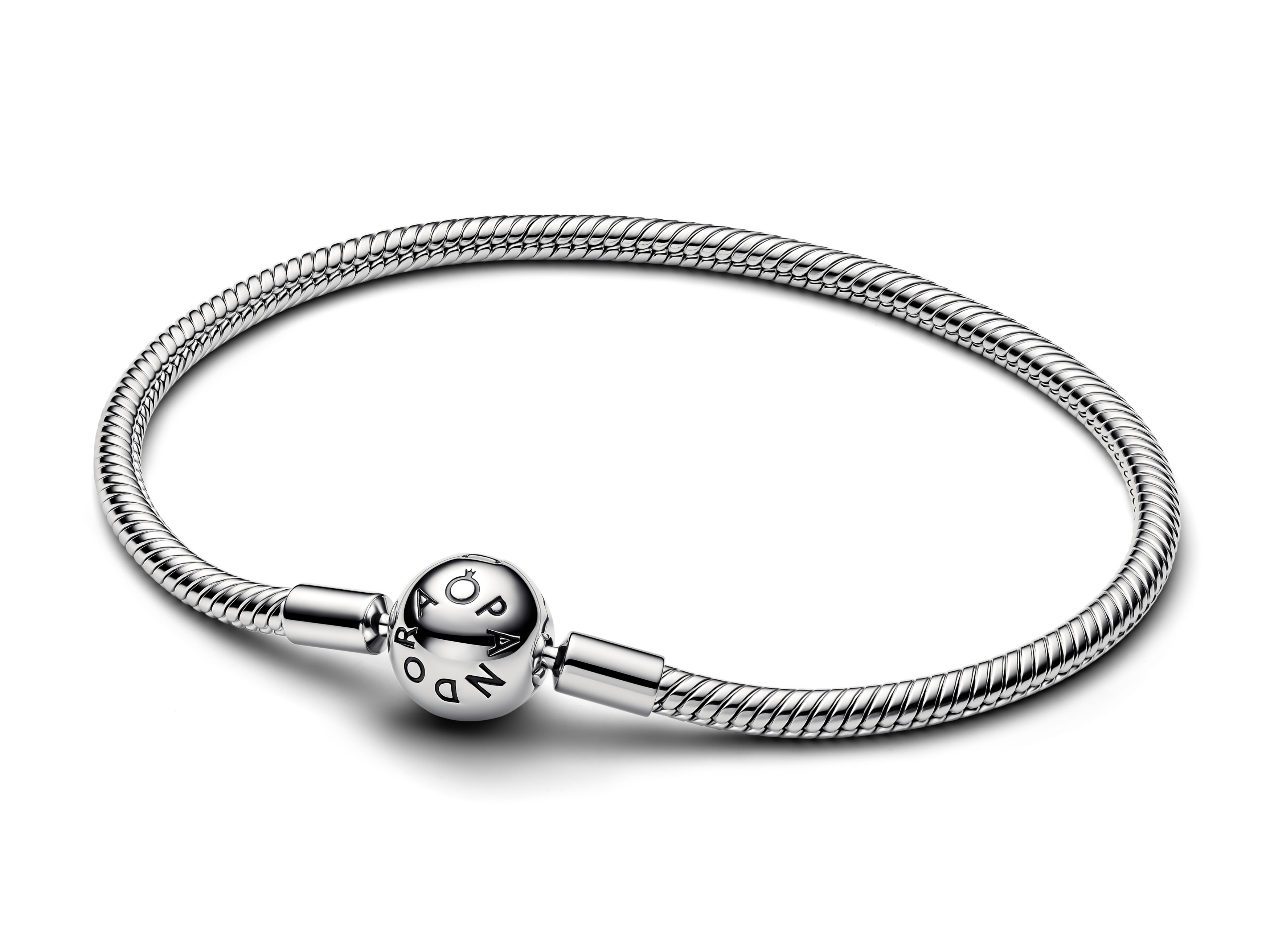 Pandora 594595C00-23 Armband GEWINDEFREI - Silber KUGEL - Verschluss 23 cm